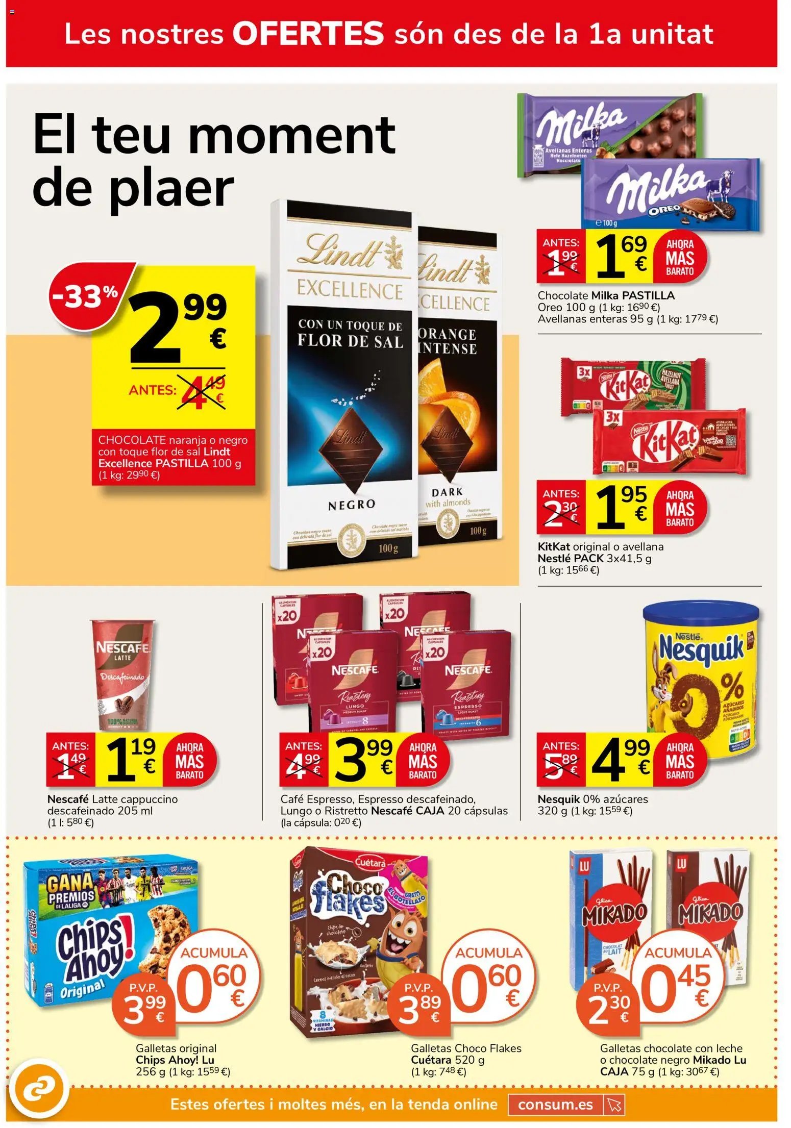 Consum folleto > 22/10 - 18/11/2026 > Ofertas