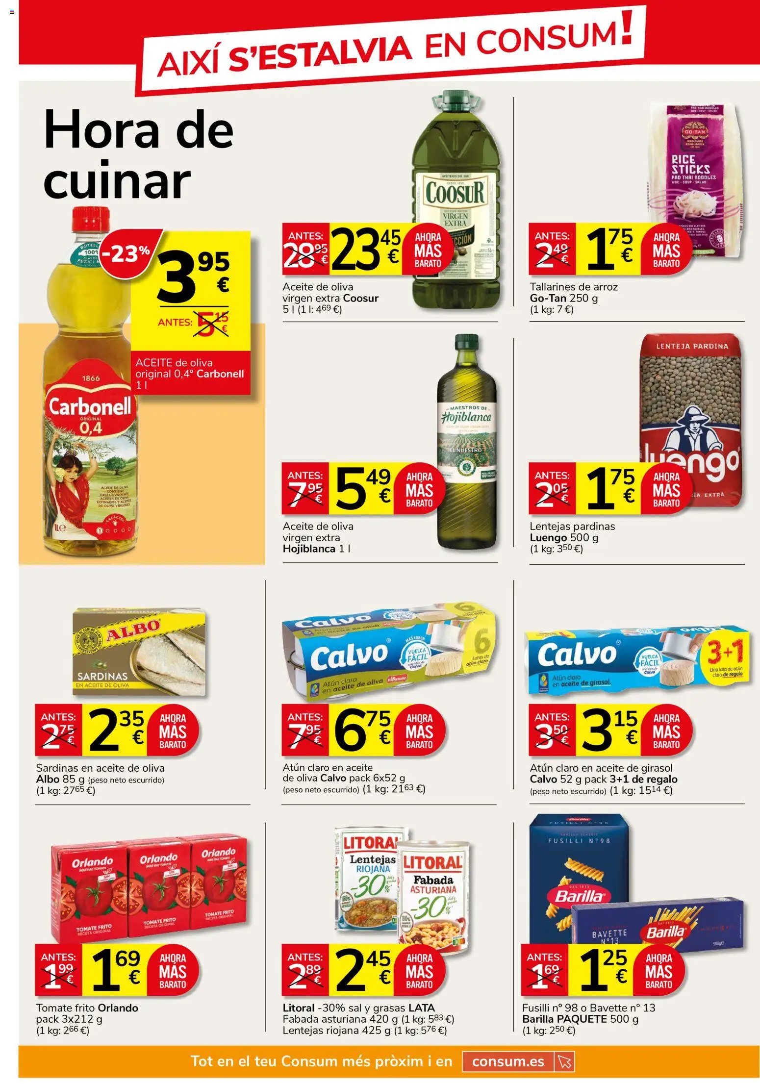 Consum folleto > 22/10 - 18/11/2026 > Ofertas