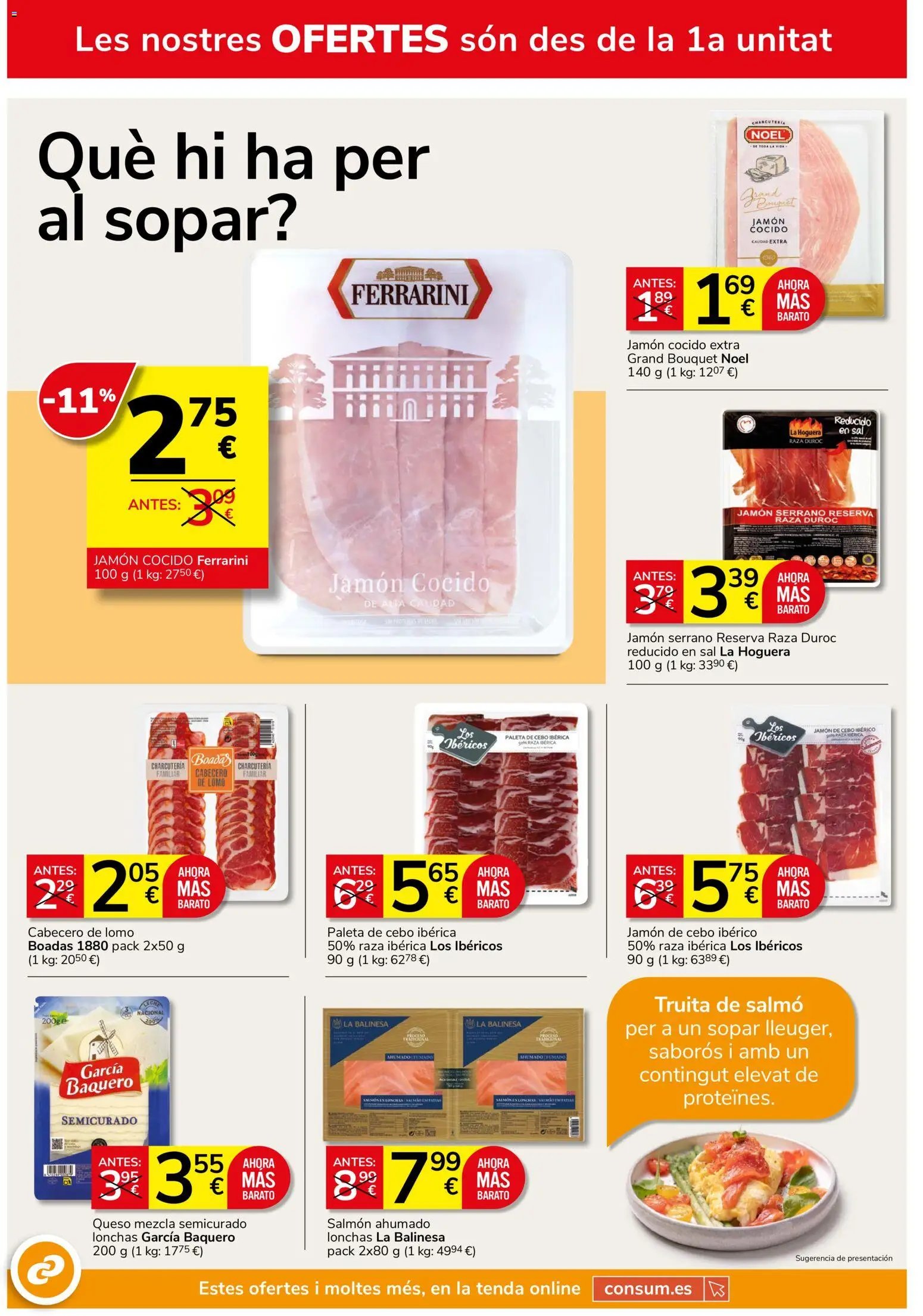 Consum folleto > 22/10 - 18/11/2026 > Ofertas