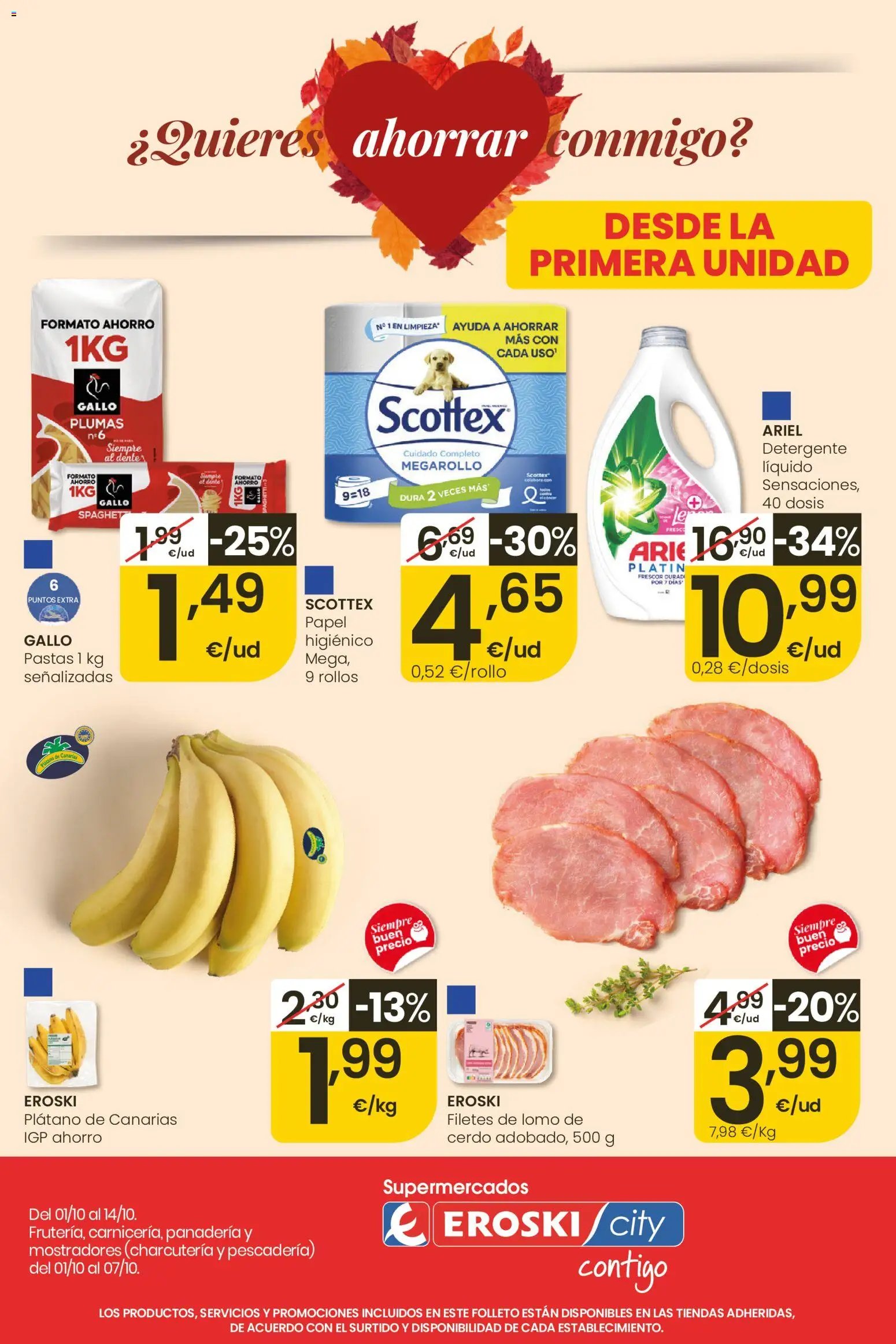 Eroski oferta desde 01/10/2026 Eroski Folleto