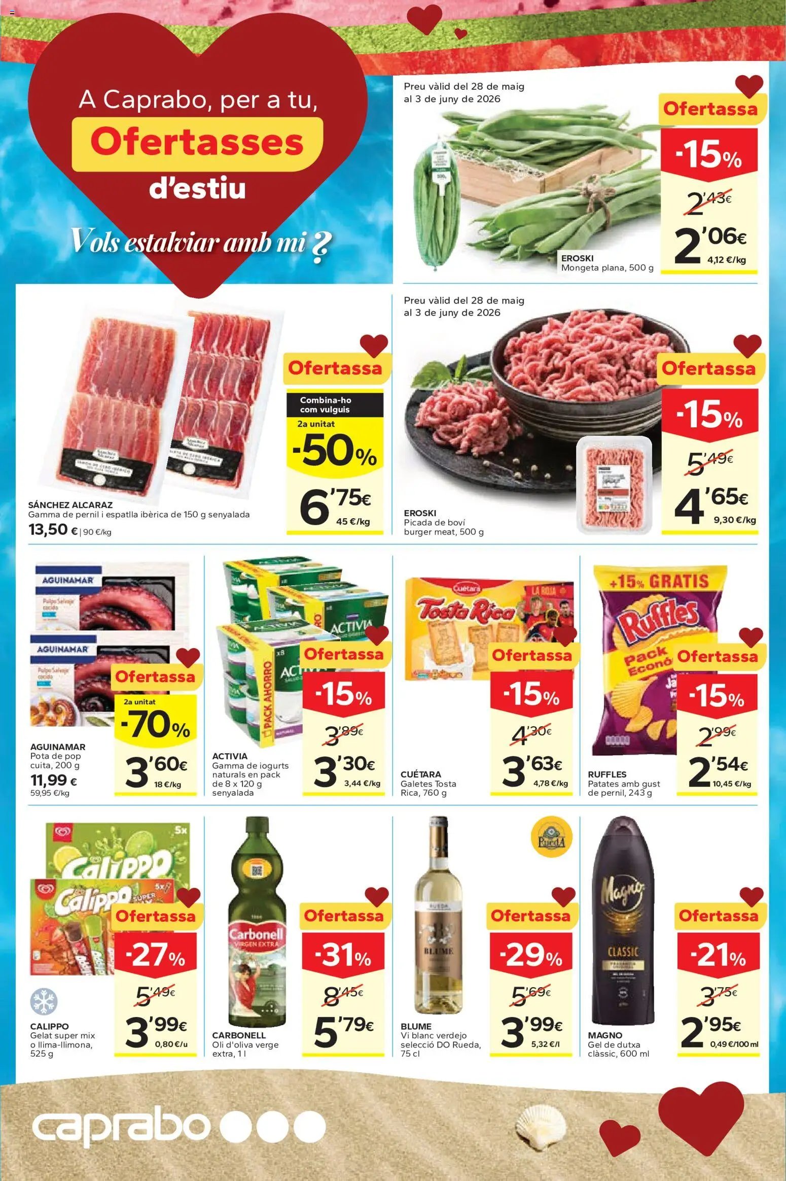 Caprabo oferta desde 28/05/2026 Caprabo Ofertasses d'estiu