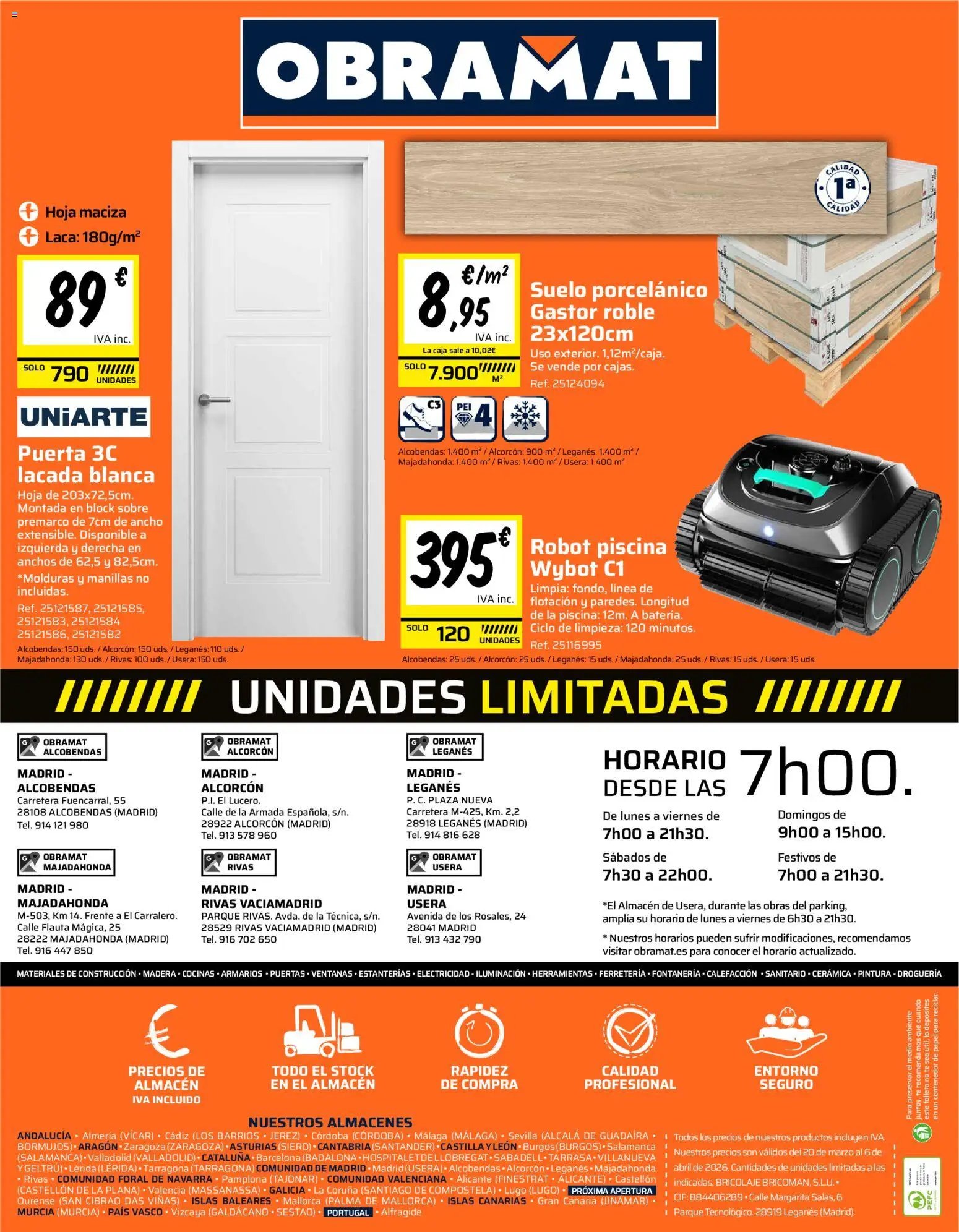 Obramat oferta desde 20/03/2026 Obramat Folleto