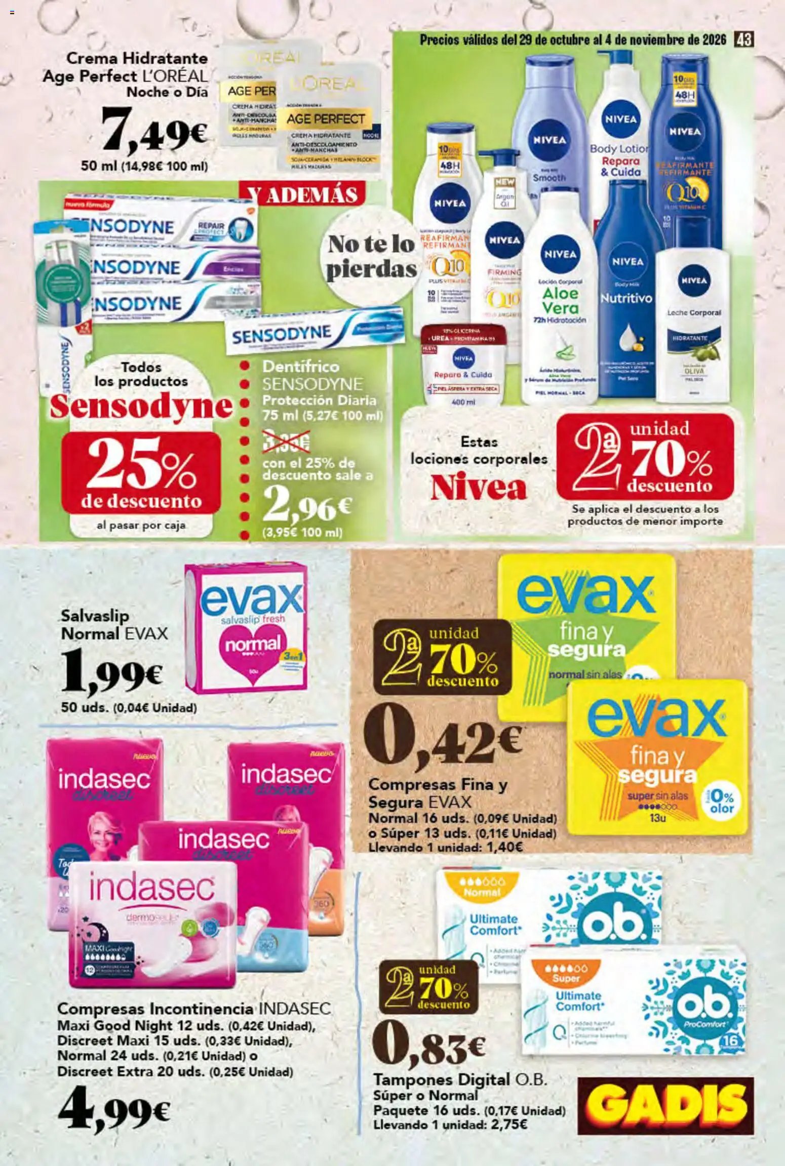 Gadis folleto > 29/10 - 04/11/2026 > Ofertas