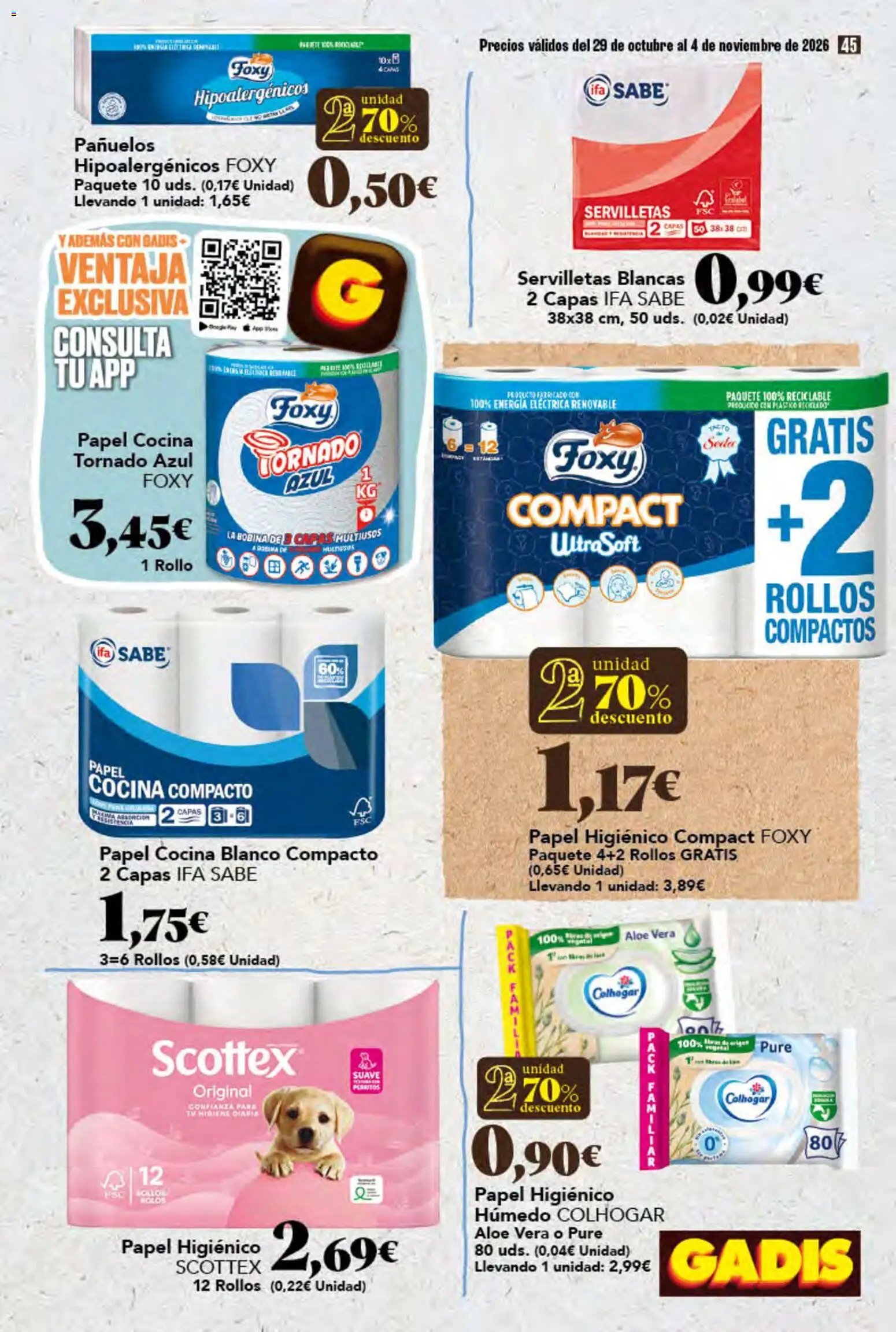 Gadis folleto > 29/10 - 04/11/2026 > Ofertas