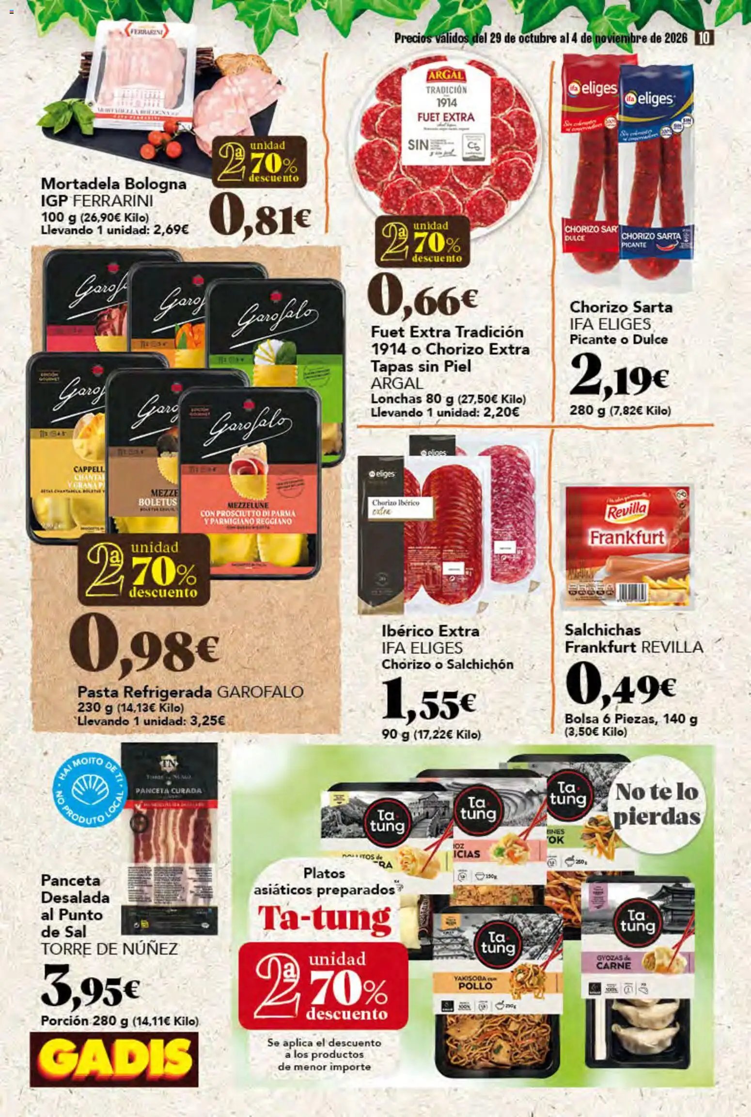 Gadis folleto > 29/10 - 04/11/2026 > Ofertas