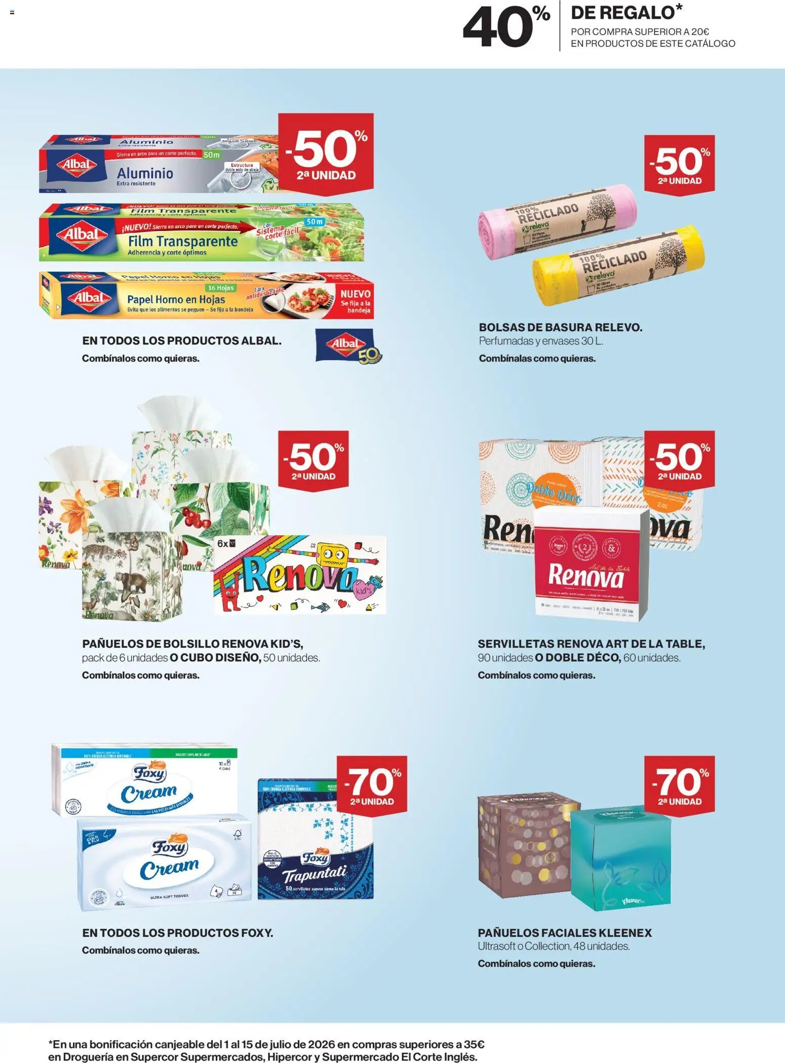 Hipercor oferta desde 18/06/2026 Hipercor Limpieza y Cuidado del Hogar
