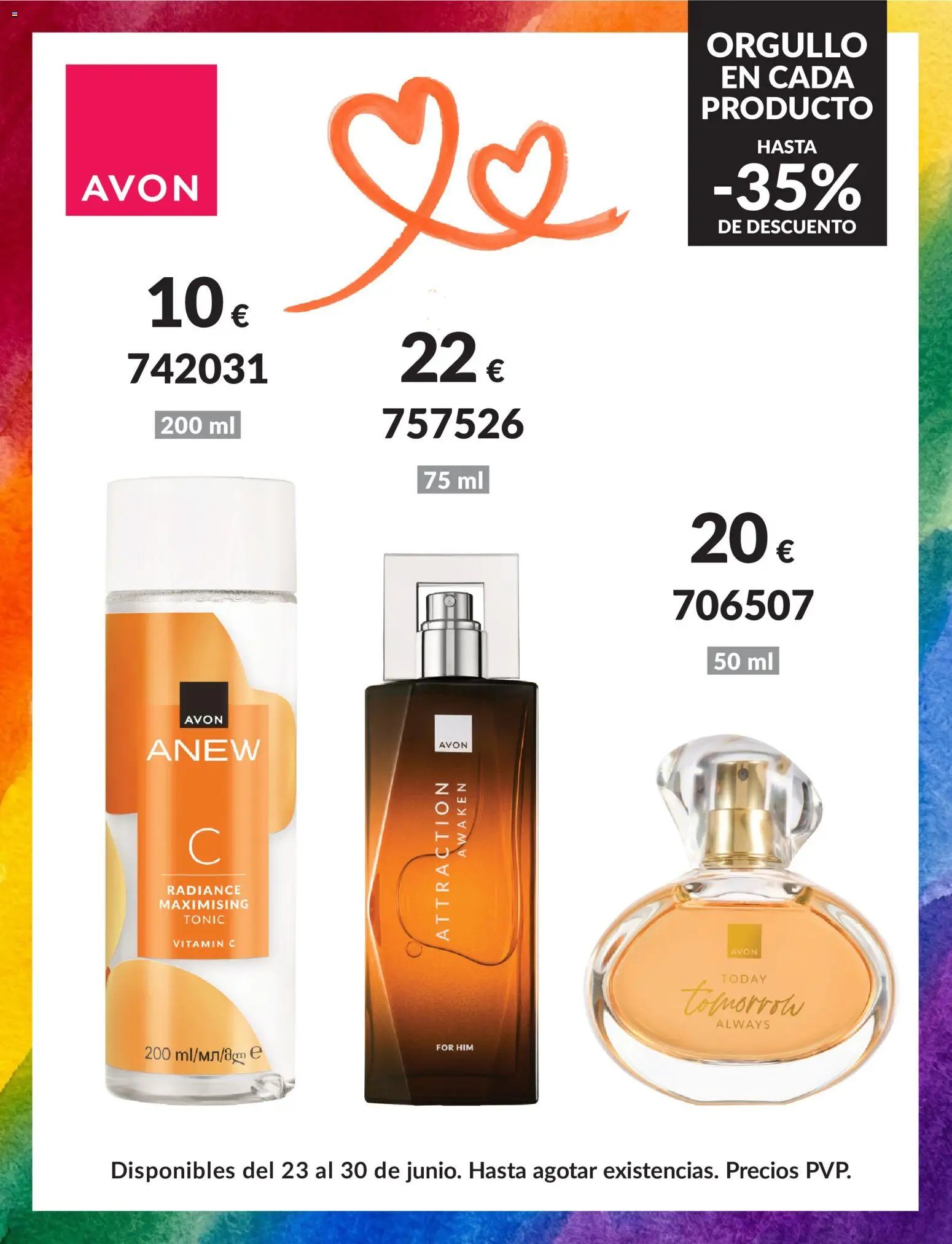 Avon oferta desde 23/06/2026 Avon Orgullo en cada producto