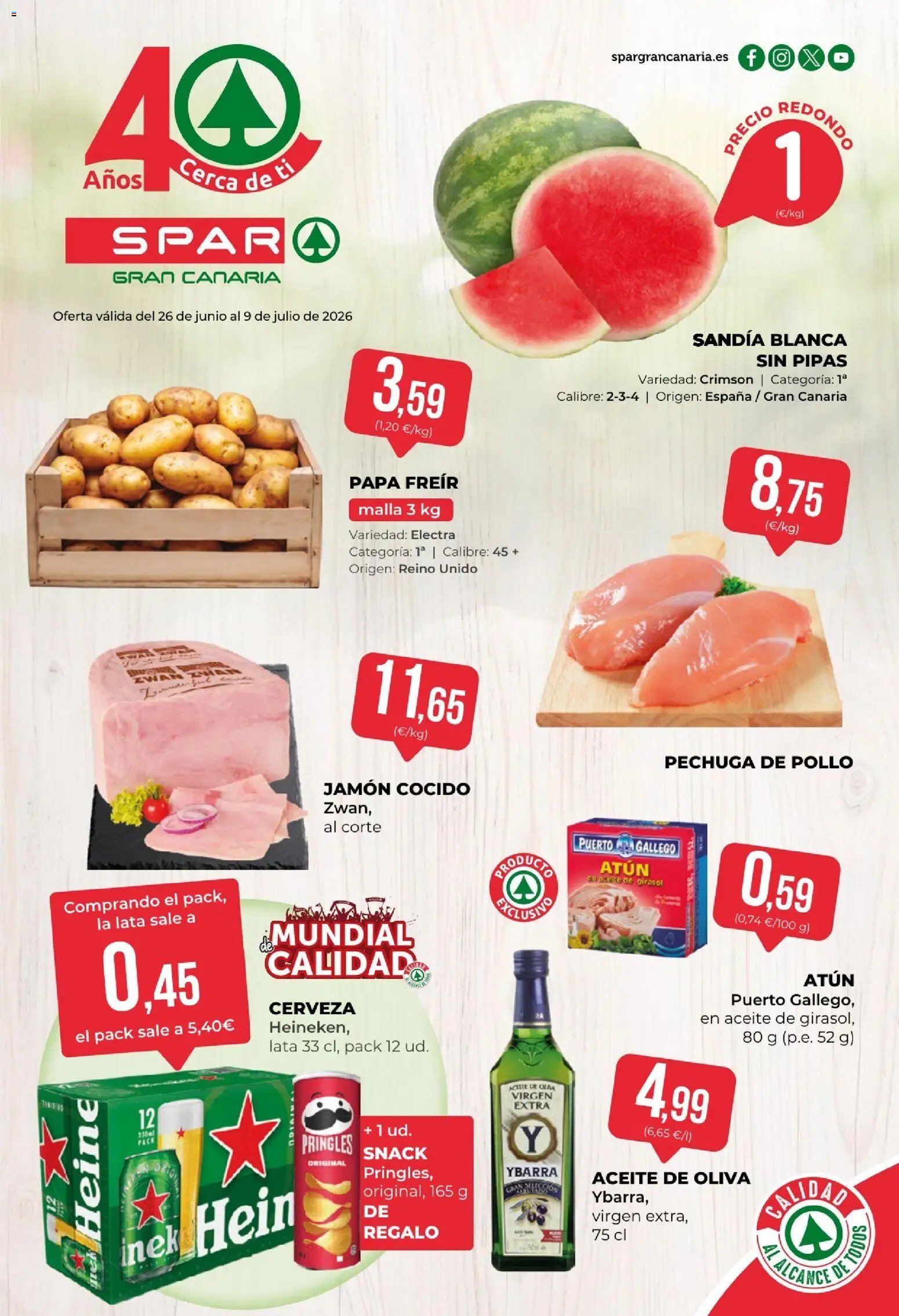 Spar oferta desde 26/06/2026 Spar Folleto