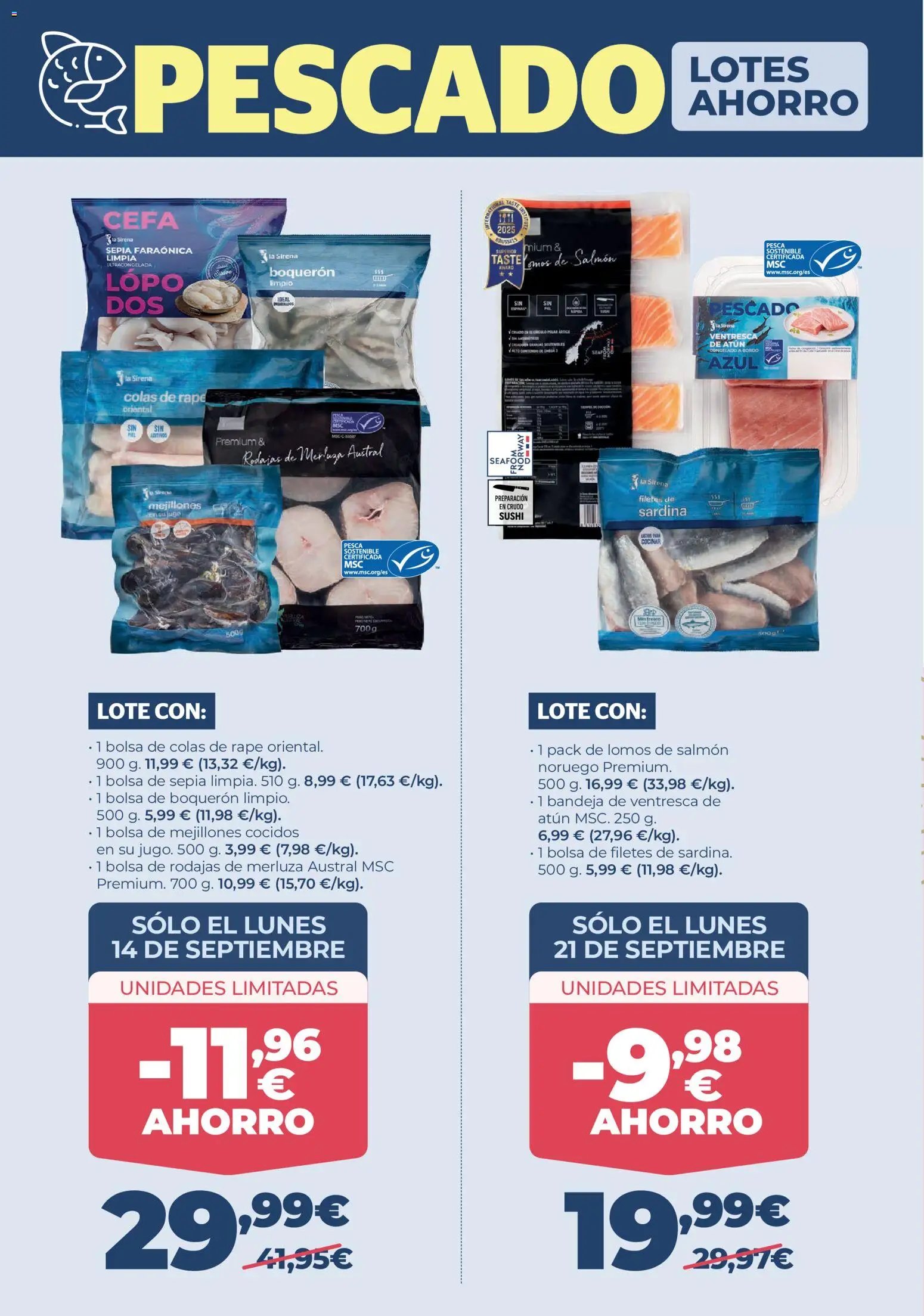 La Sirena oferta desde 10/09/2026 La Sirena Folleto