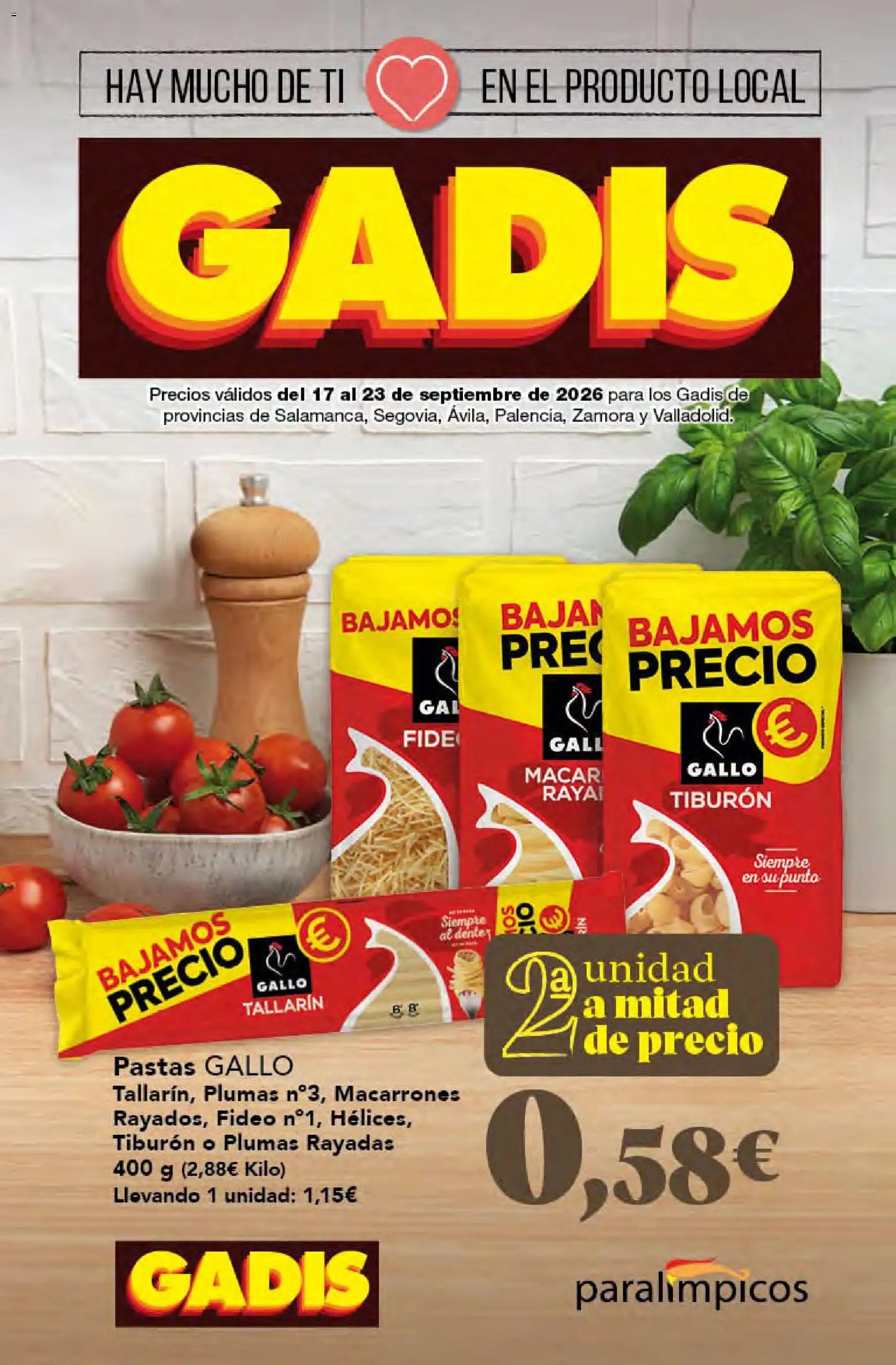 Gadis oferta desde 17/09/2026 Gadis Folleto