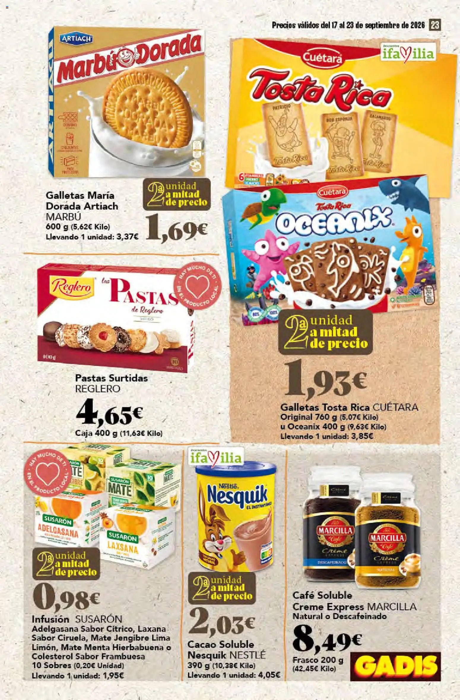 Gadis oferta desde 17/09/2026 Gadis Folleto