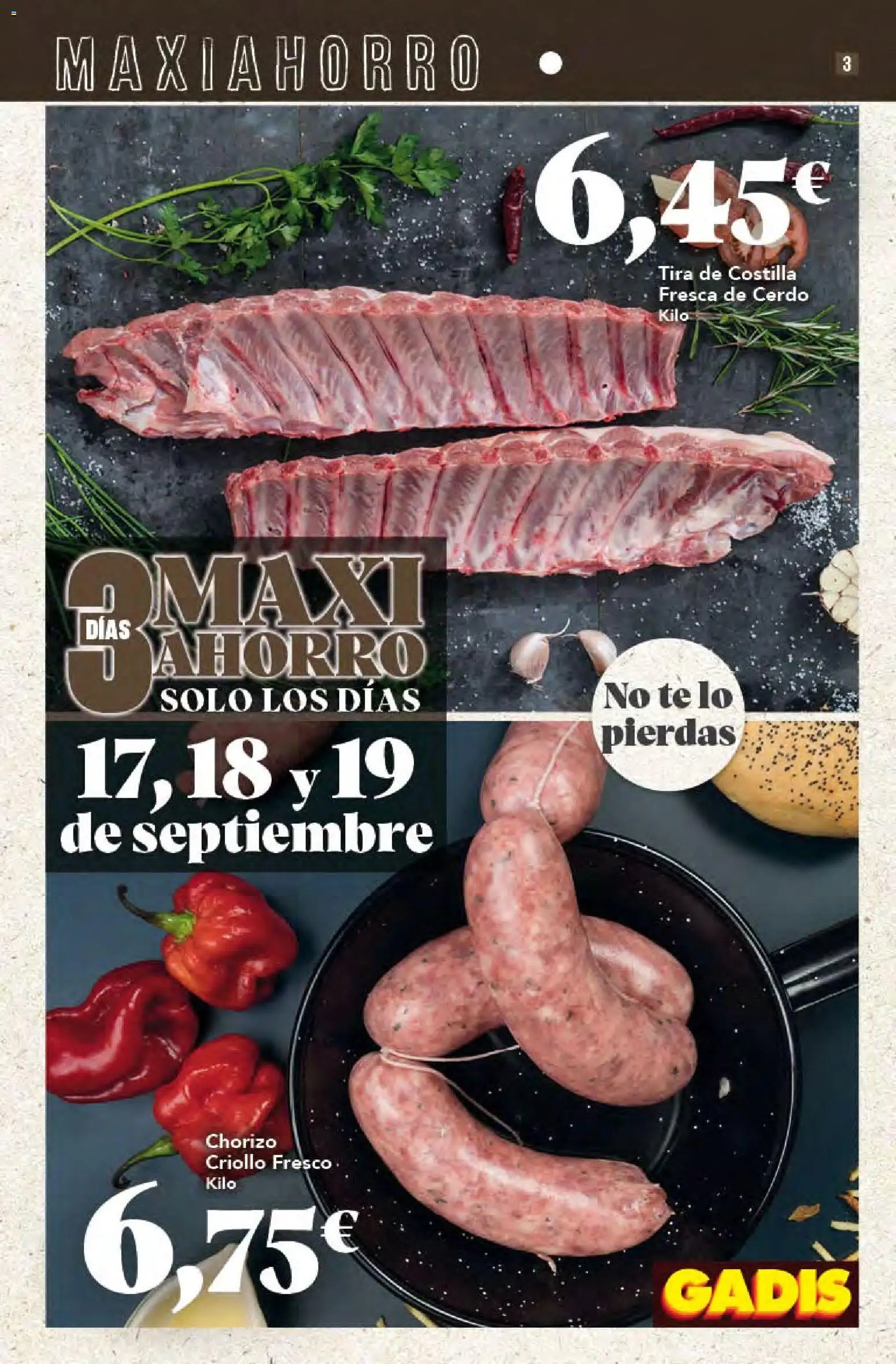 Gadis oferta desde 17/09/2026 Gadis Folleto
