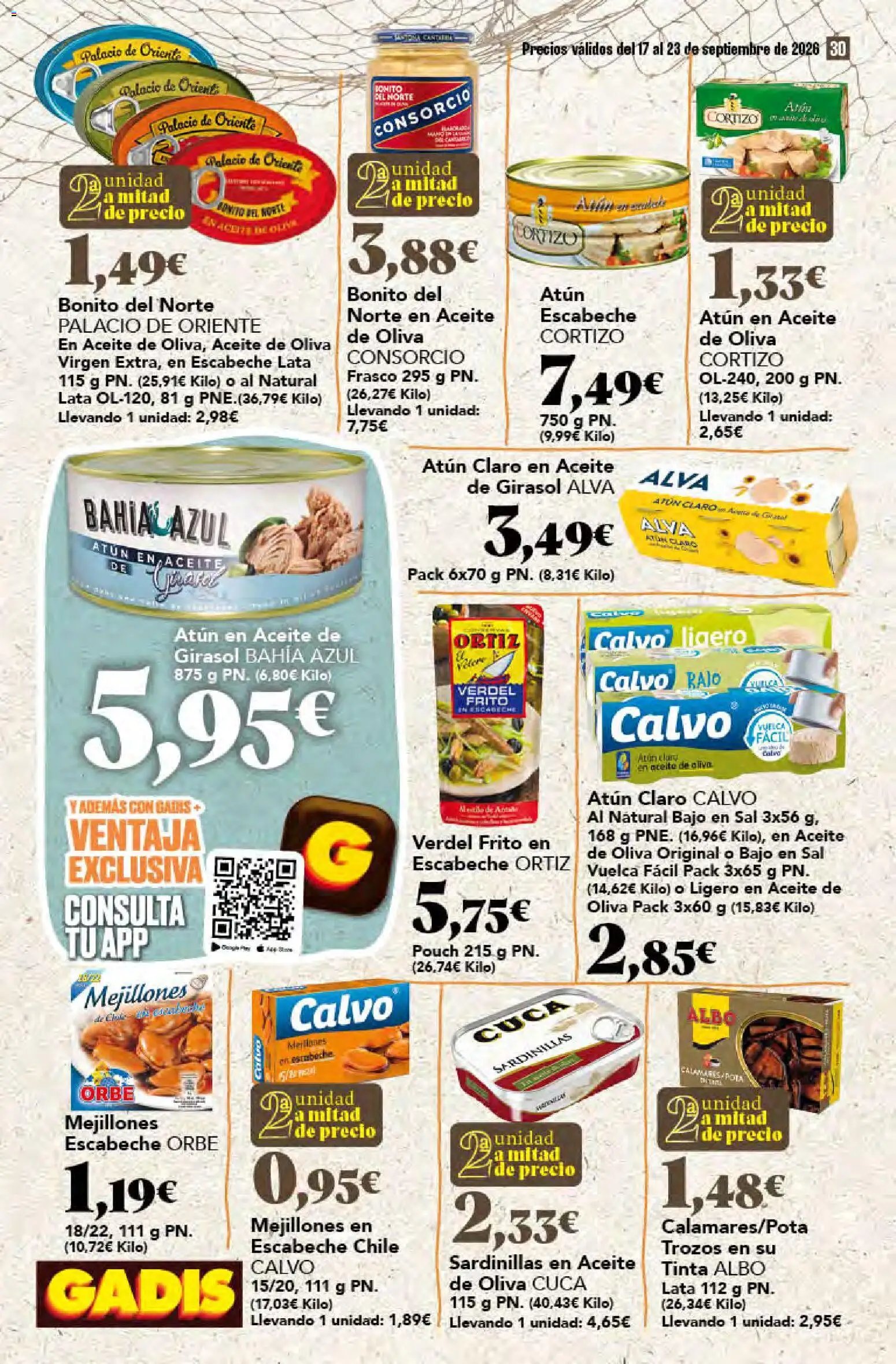 Gadis oferta desde 17/09/2026 Gadis Folleto