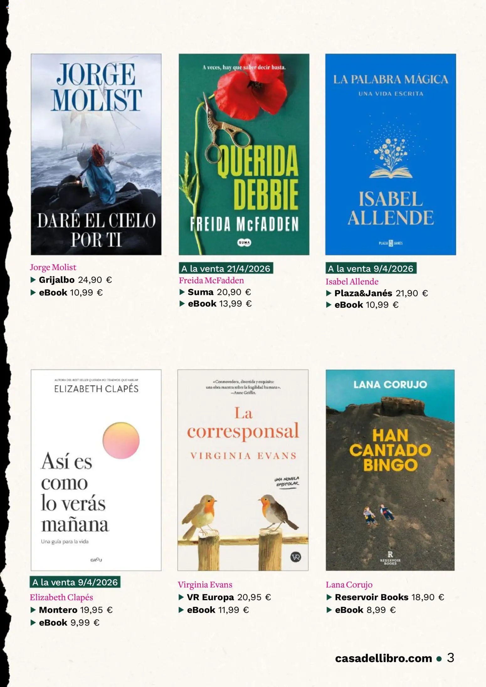 Casa del libro oferta desde 01/04/2026 Casa del libro Folleto