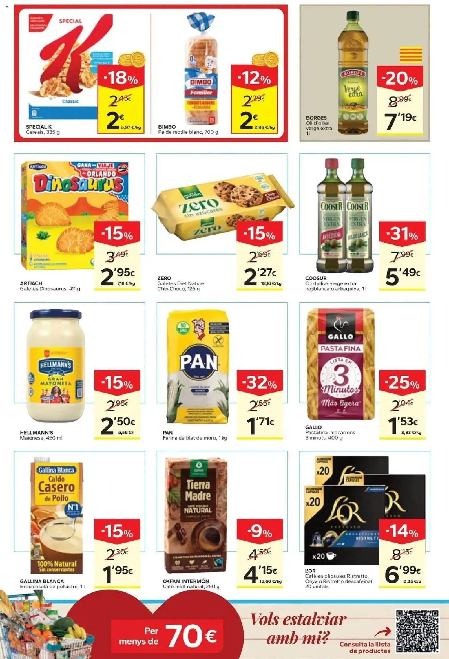 Caprabo oferta desde 17/09/2026 Estalvia des de la primera unitat