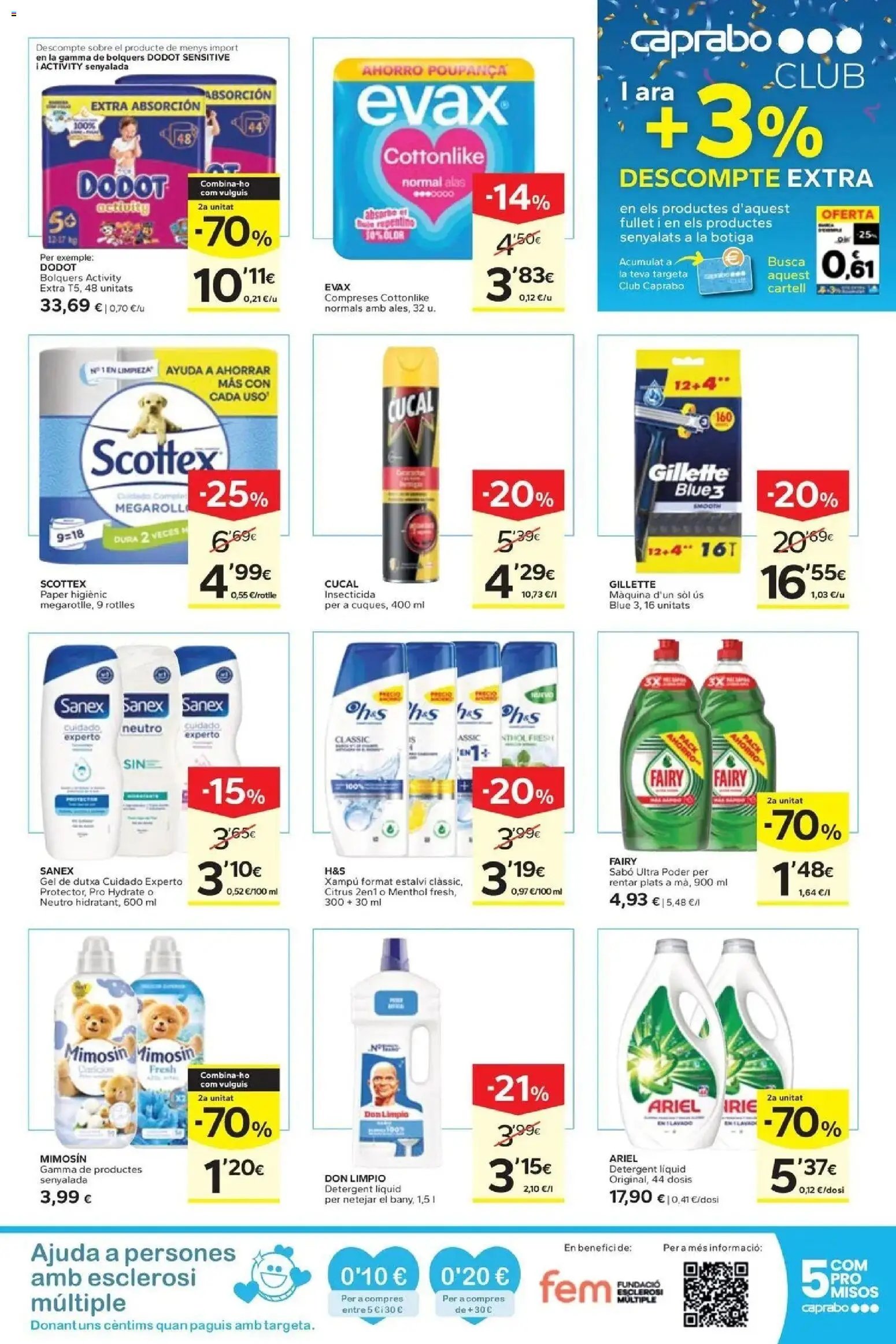 Caprabo oferta desde 17/09/2026 Estalvia des de la primera unitat