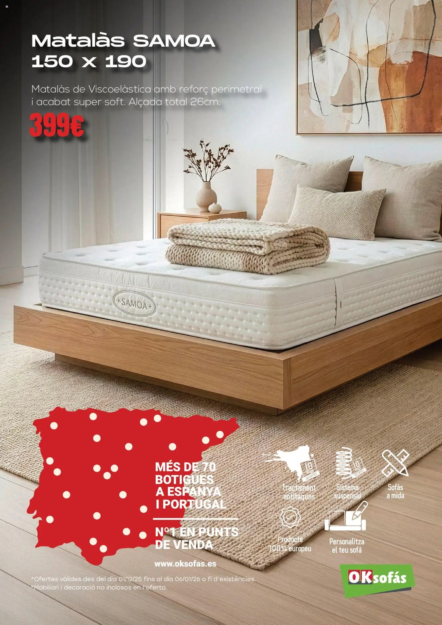 OKsofás oferta desde 01/12/2025 Catálogo Catalá