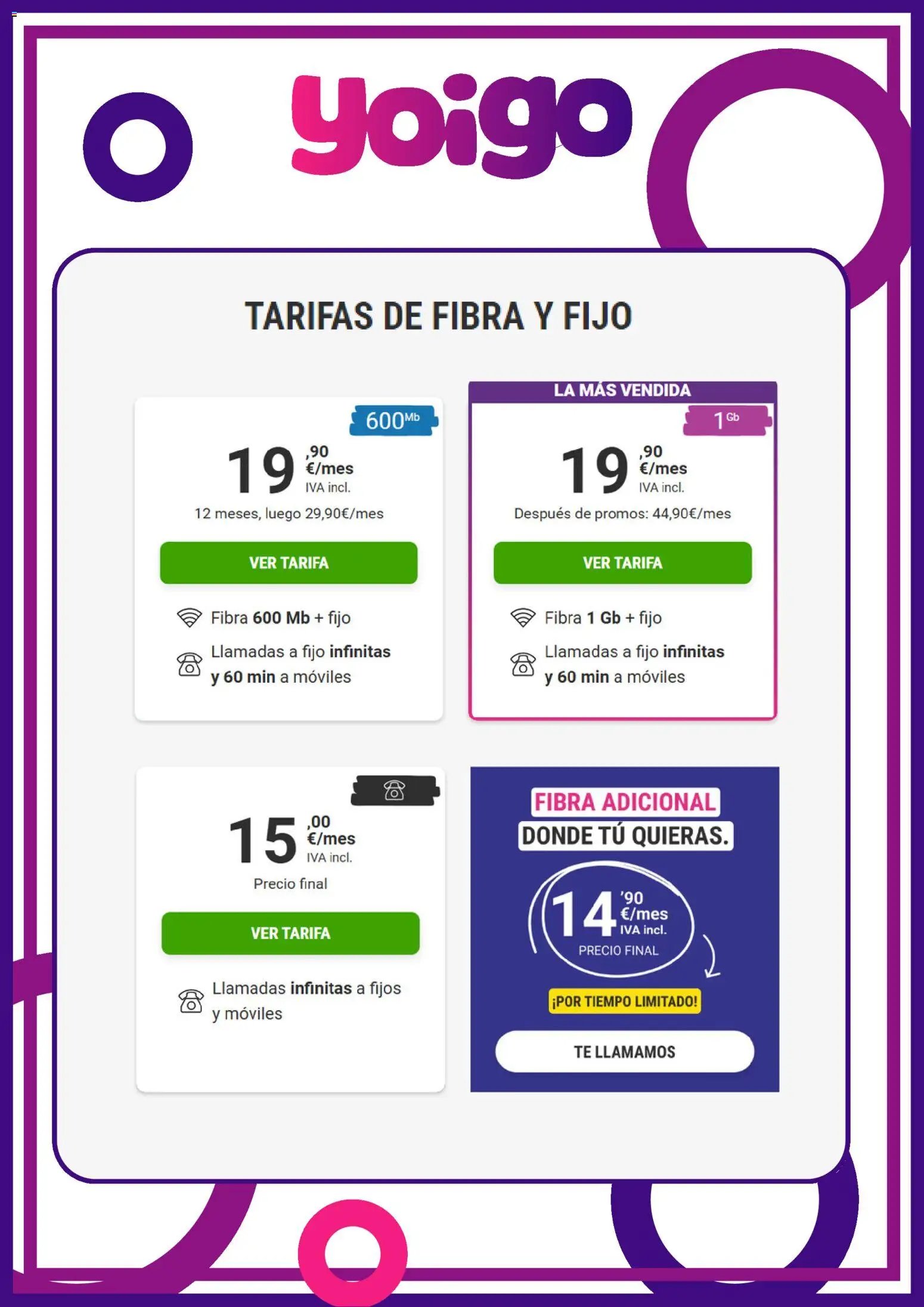 Yoigo oferta desde 15/07/2026 Yoigo Ofertas