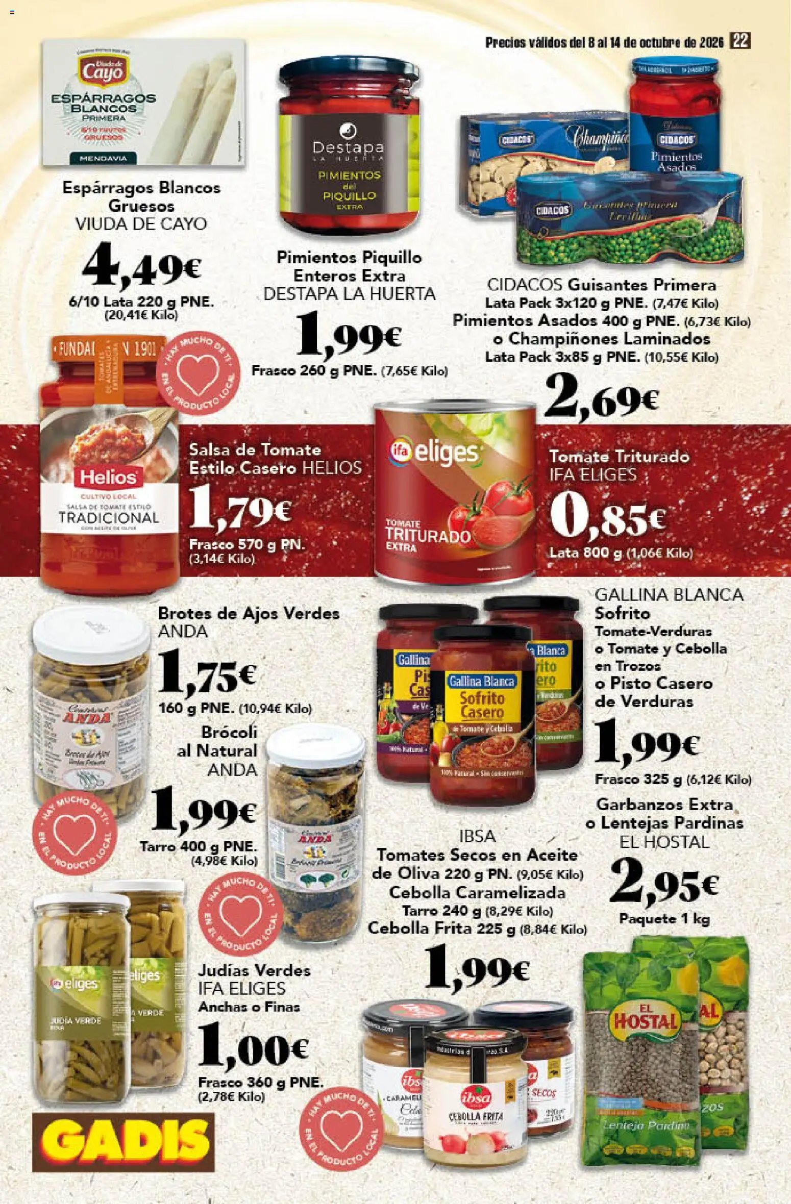 Gadis folleto > 08/10 - 14/10/2026 > Ofertas