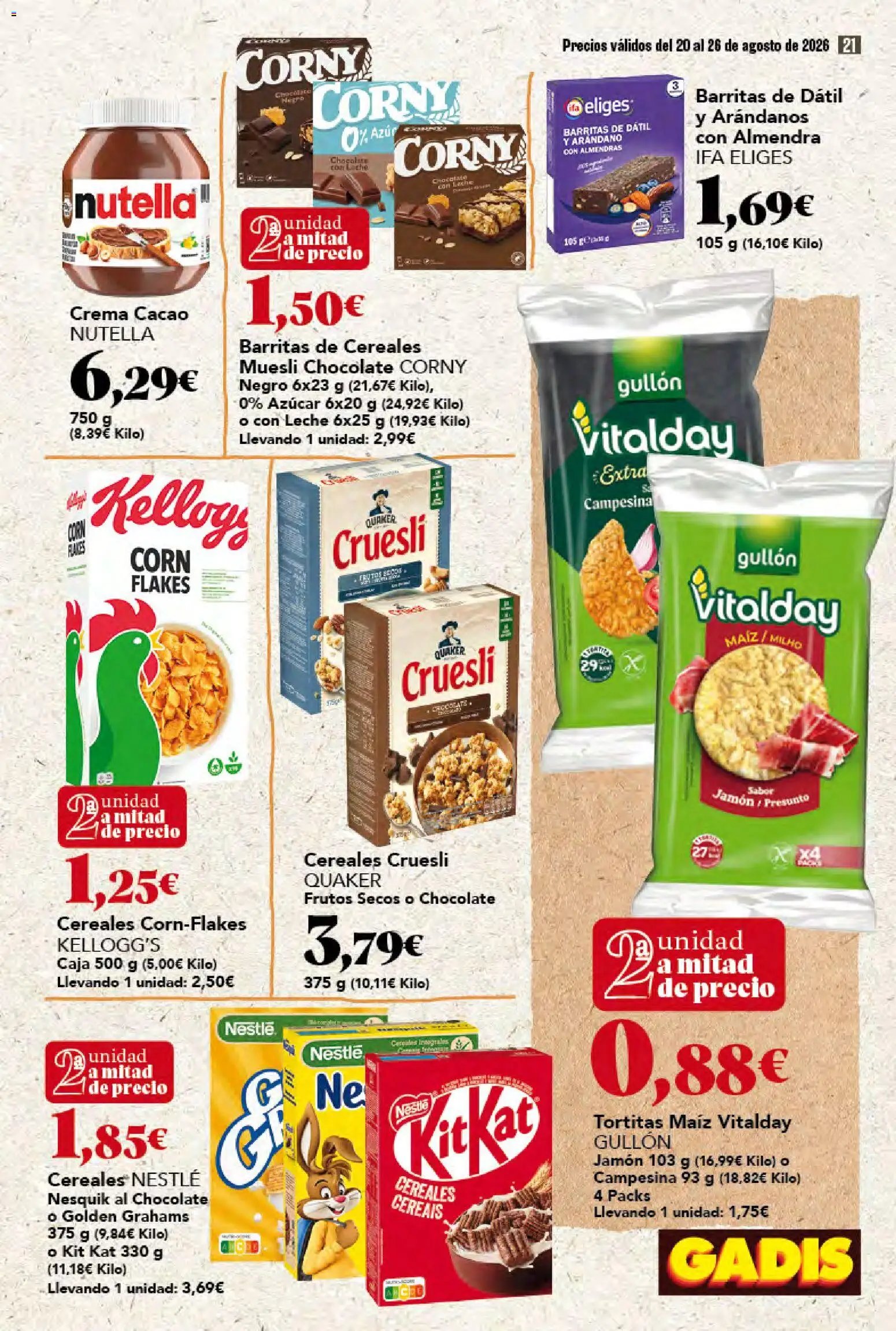 Gadis oferta desde 20/08/2026 Gadis Folleto