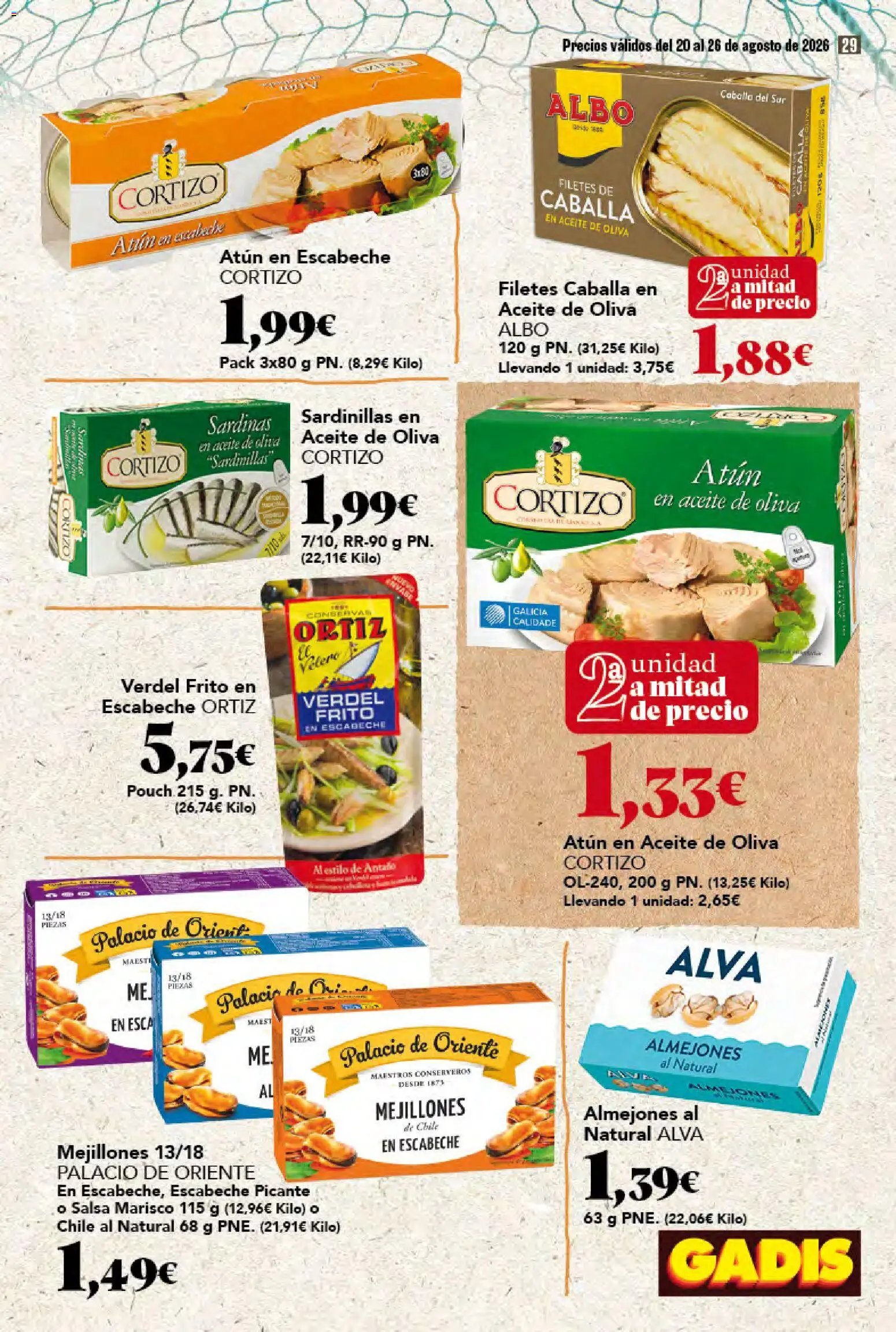 Gadis oferta desde 20/08/2026 Gadis Folleto
