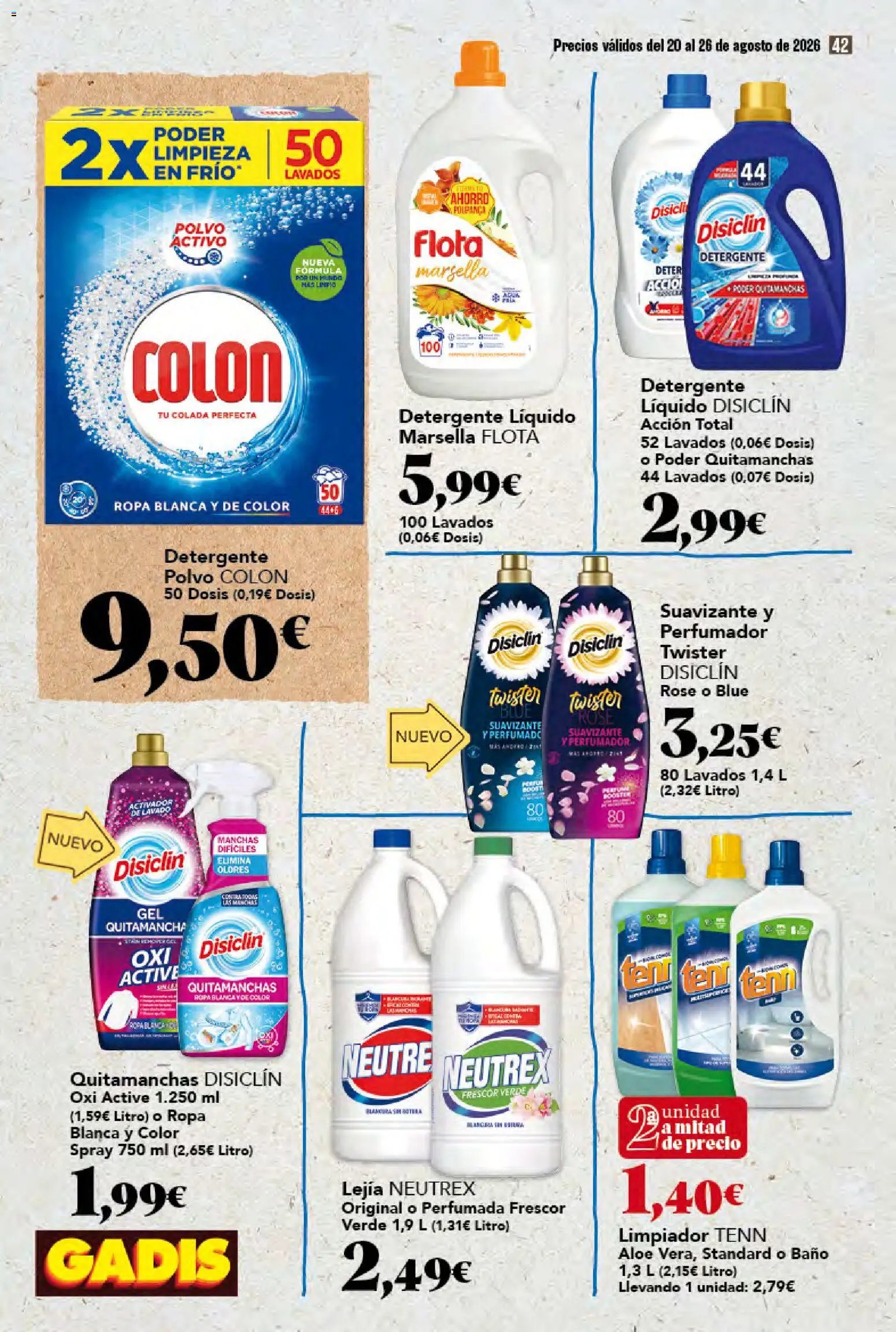 Gadis oferta desde 20/08/2026 Gadis Folleto