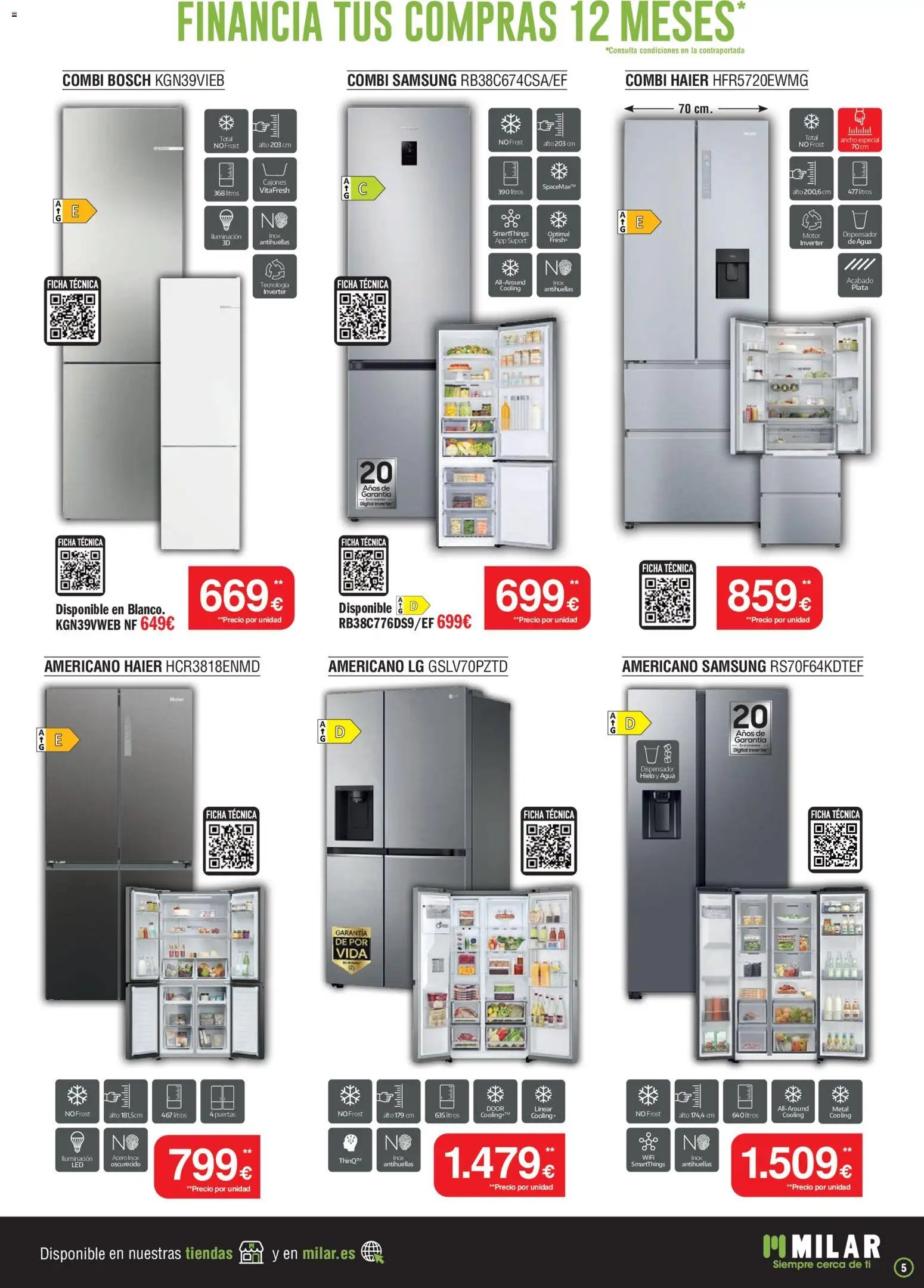 Milar oferta desde 01/07/2026 Milar Folleto