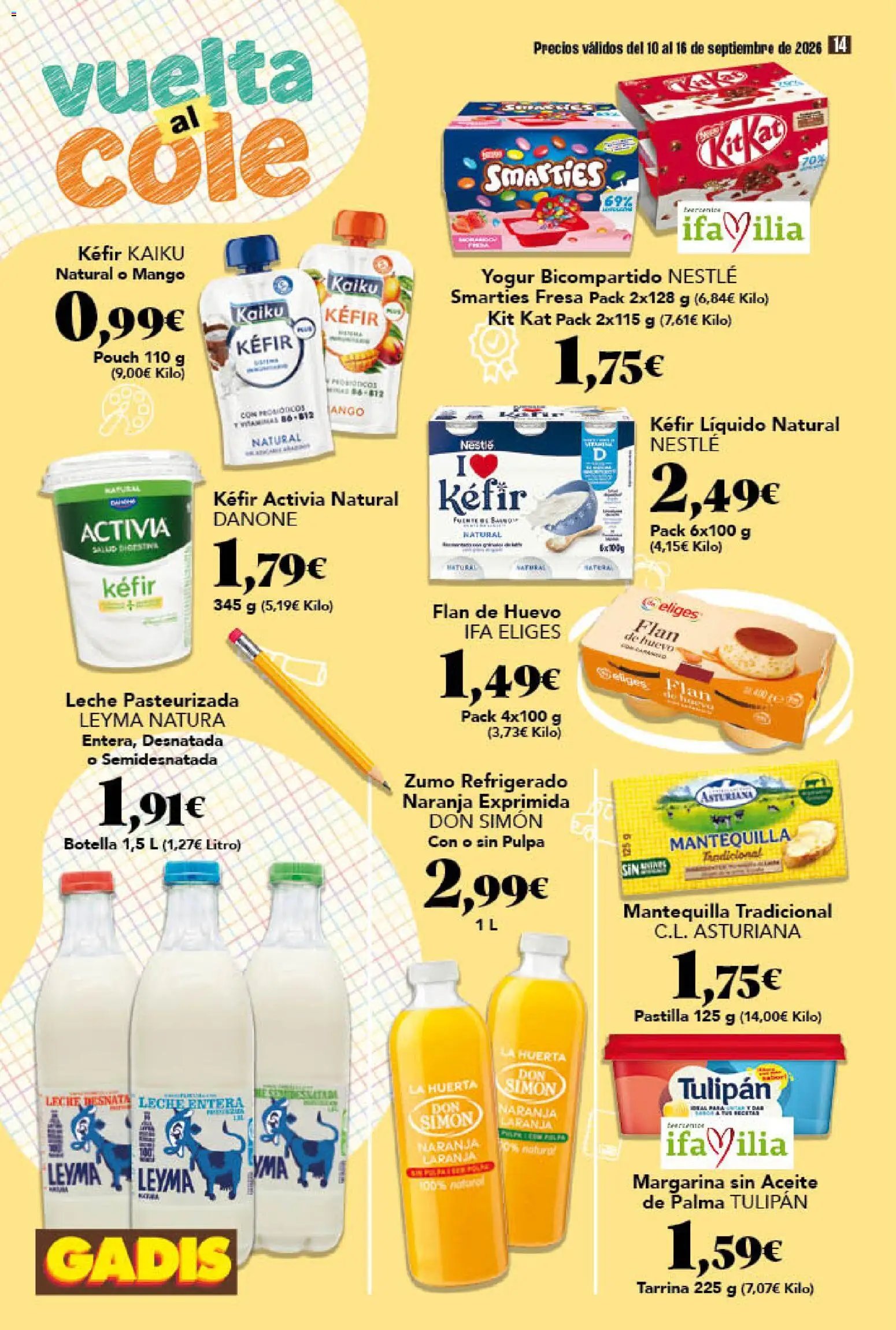 Gadis oferta desde 10/09/2026 Gadis Folleto