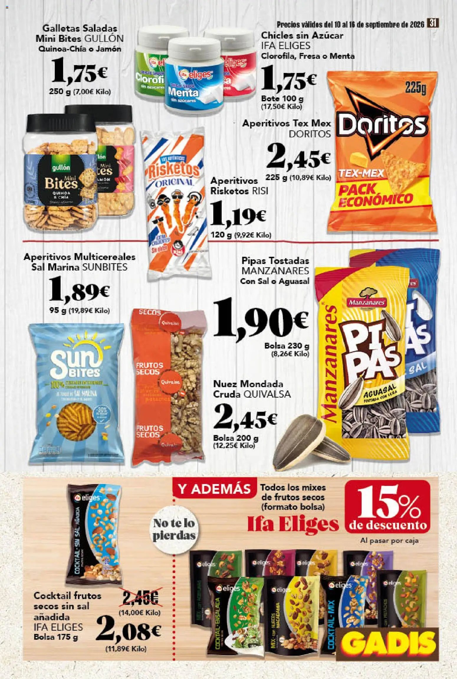 Gadis oferta desde 10/09/2026 Gadis Folleto