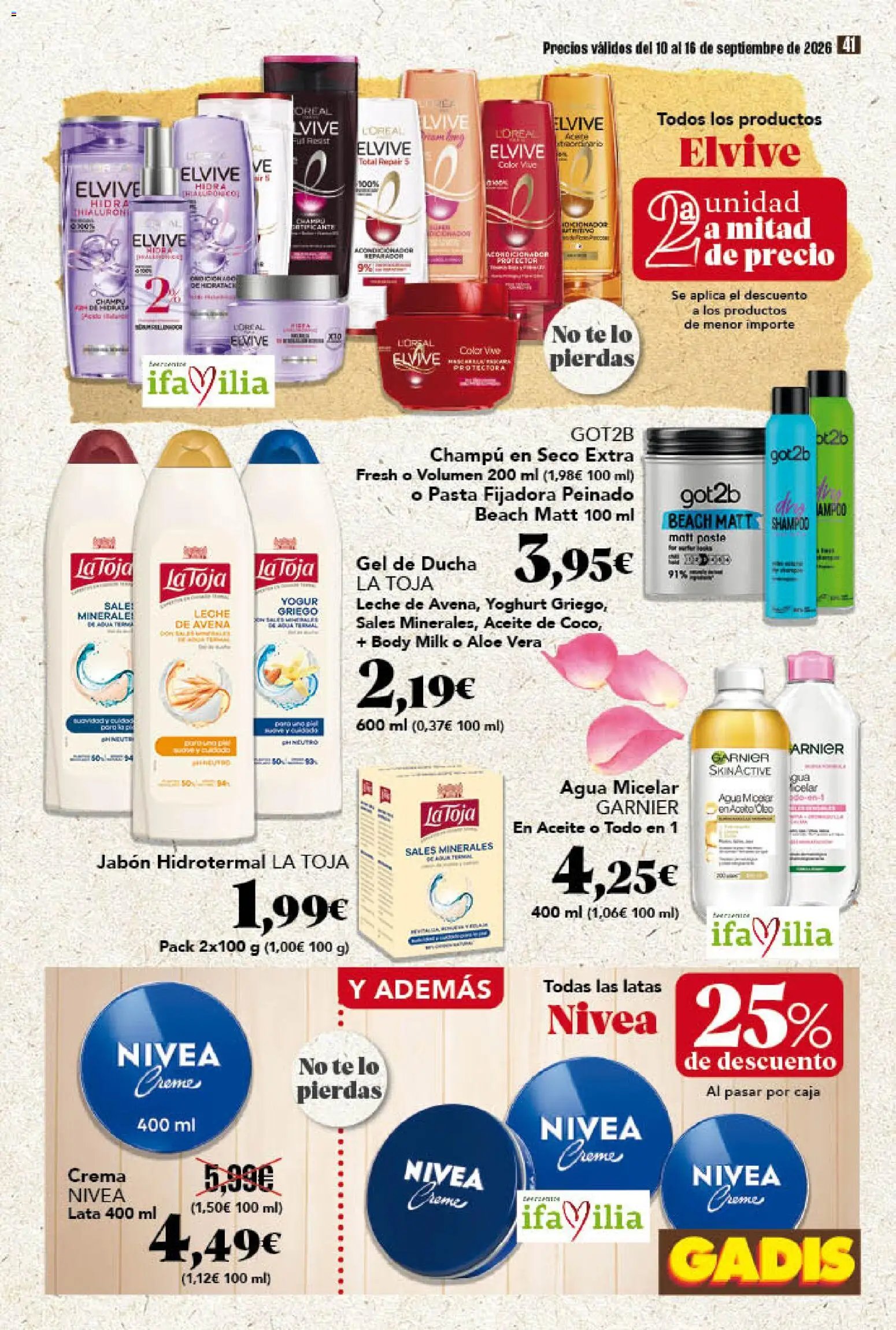 Gadis oferta desde 10/09/2026 Gadis Folleto