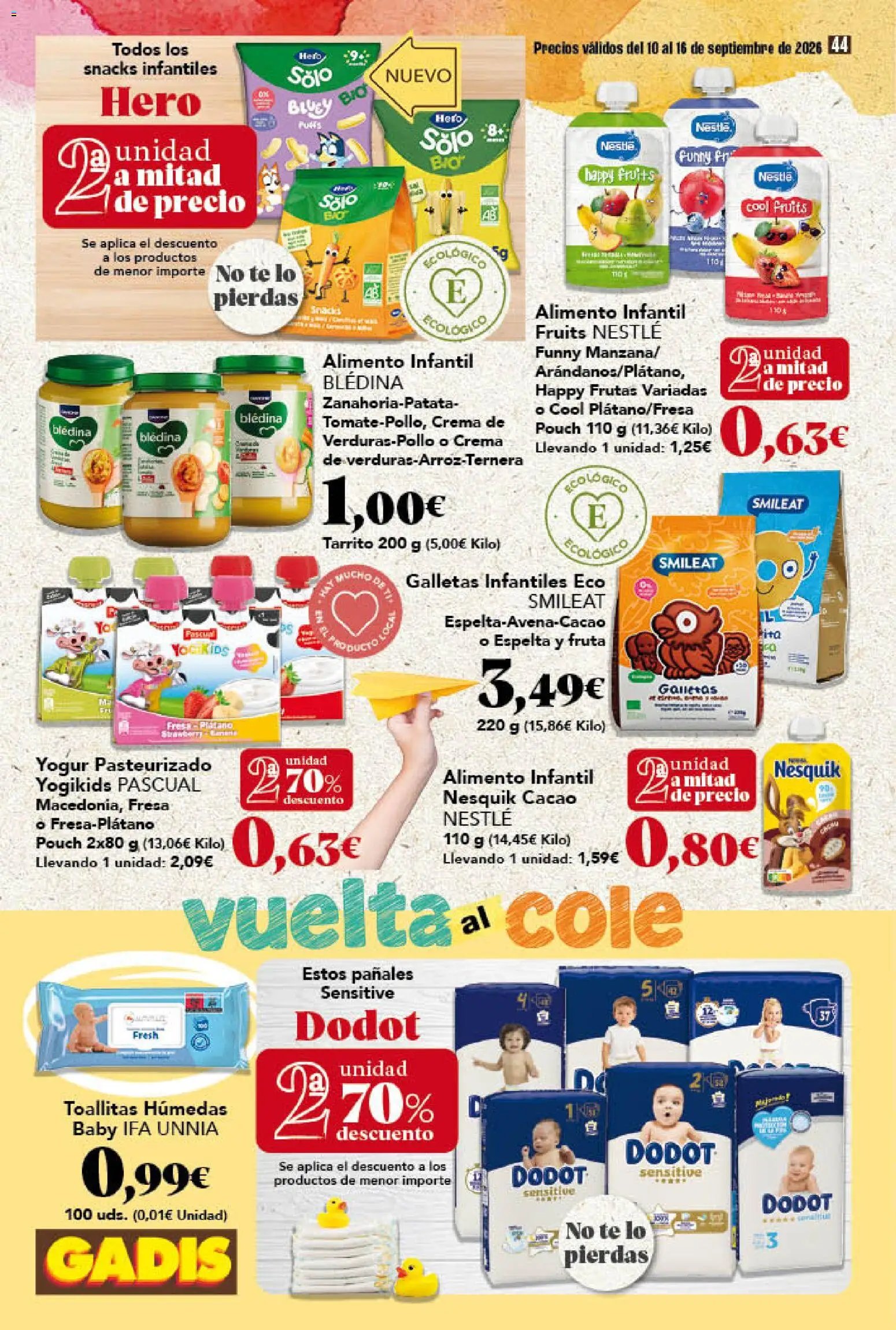 Gadis oferta desde 10/09/2026 Gadis Folleto