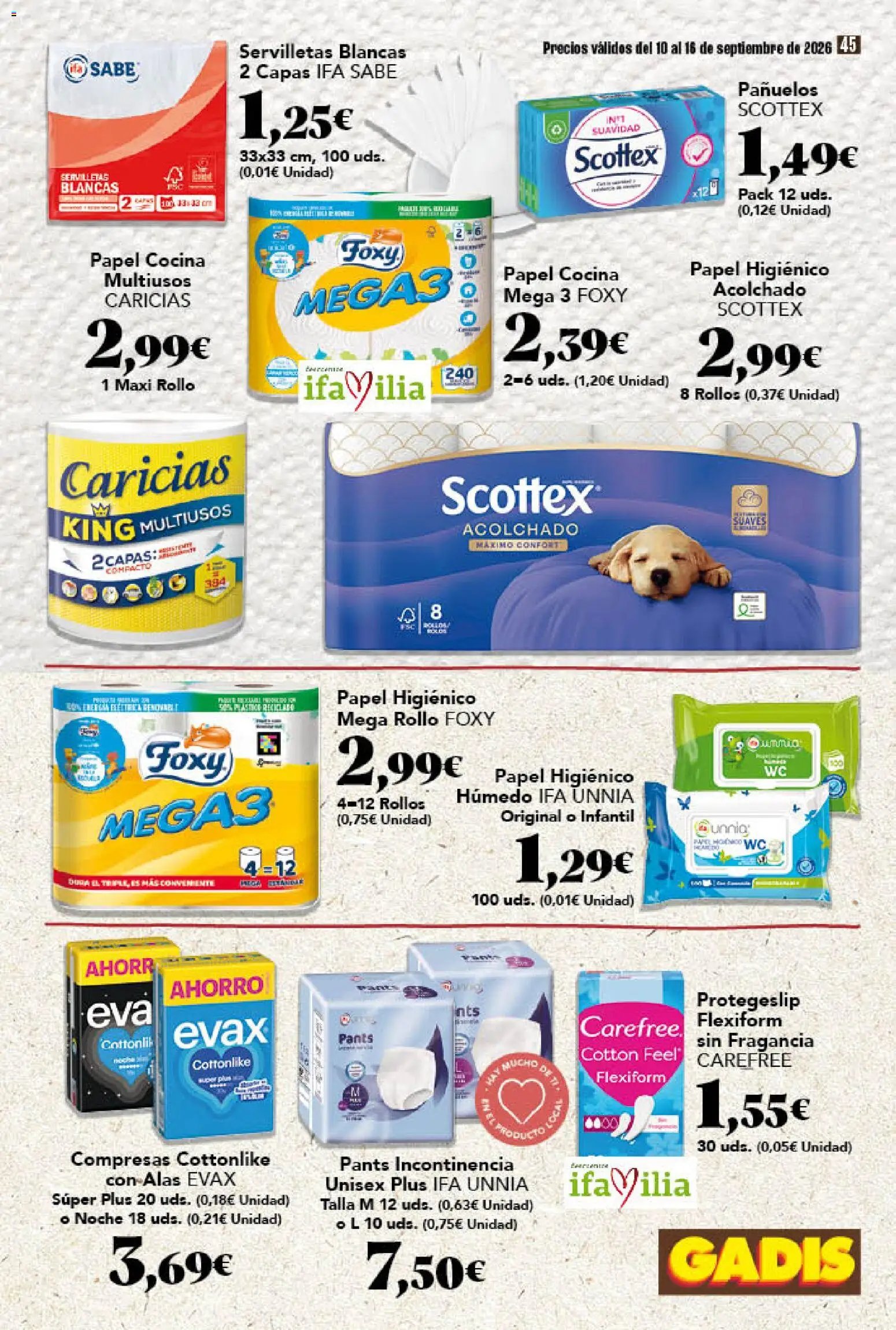 Gadis oferta desde 10/09/2026 Gadis Folleto
