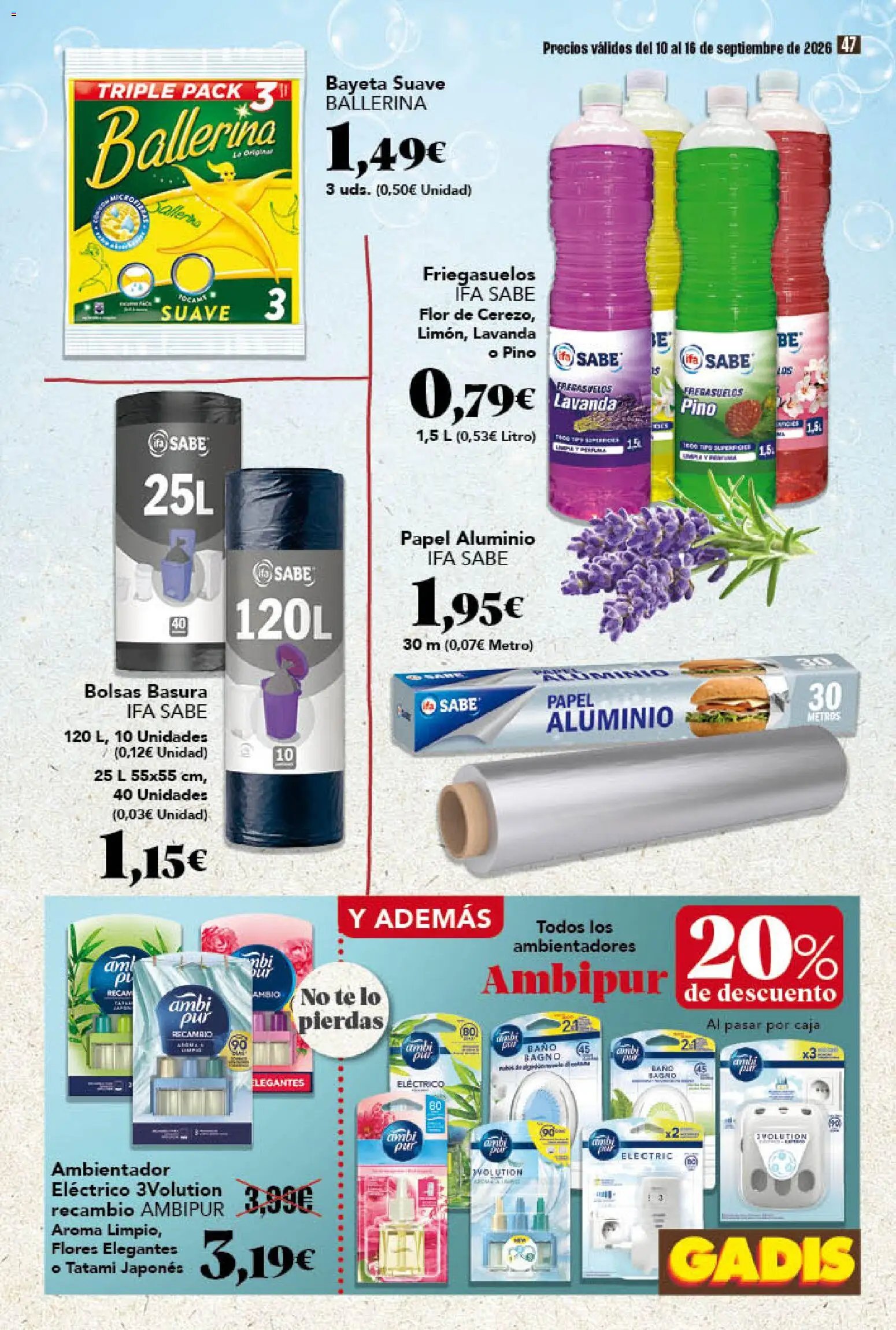 Gadis oferta desde 10/09/2026 Gadis Folleto