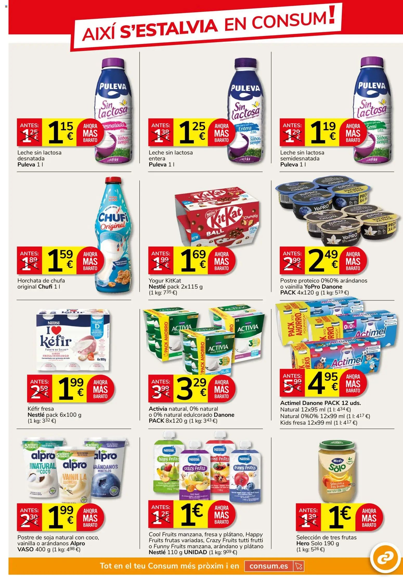 Consum oferta desde 23/07/2026 Consum Folleto