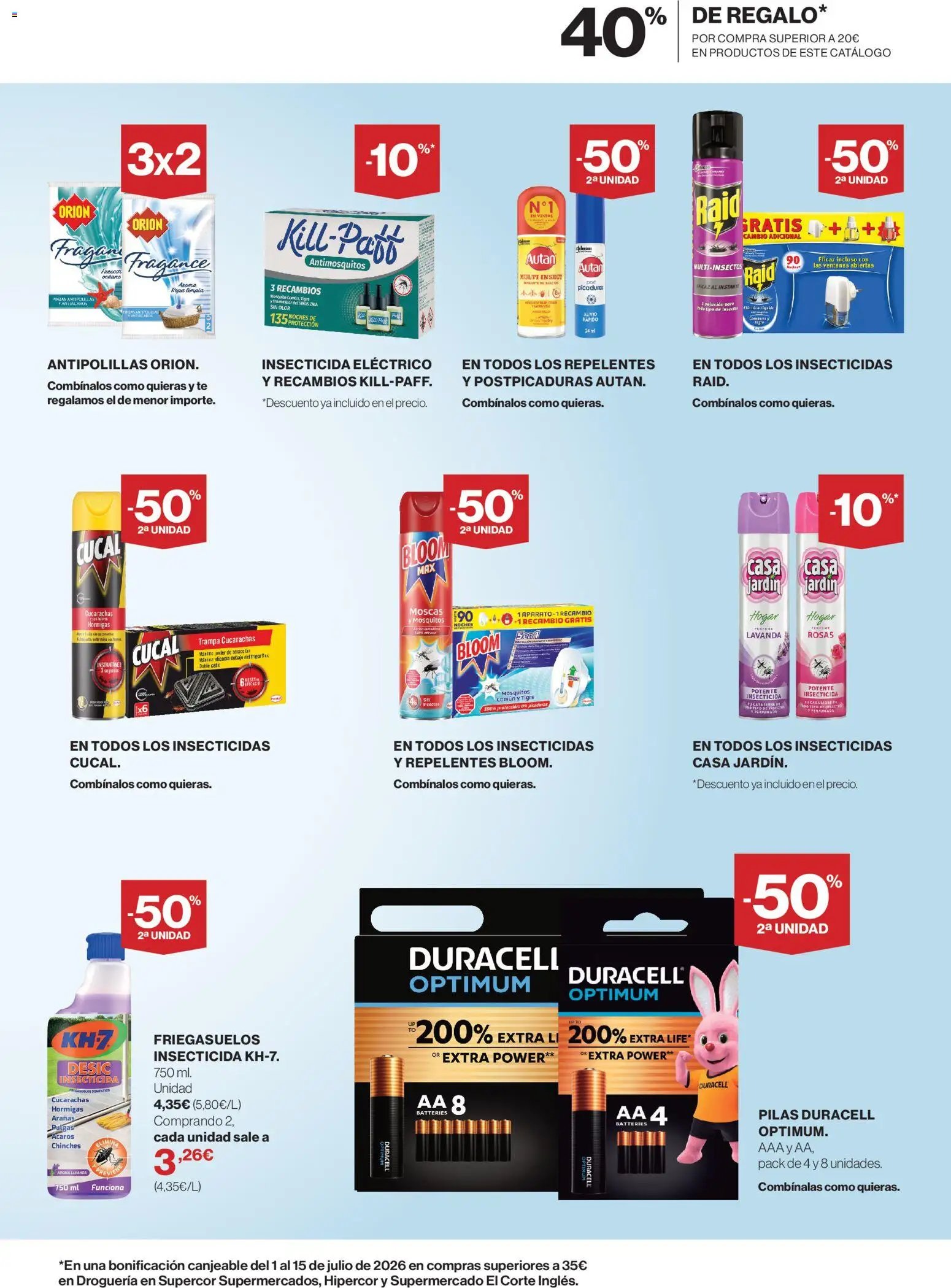 Hipercor oferta desde 18/06/2026 Hipercor Limpieza y Cuidado del Hogar Canarias
