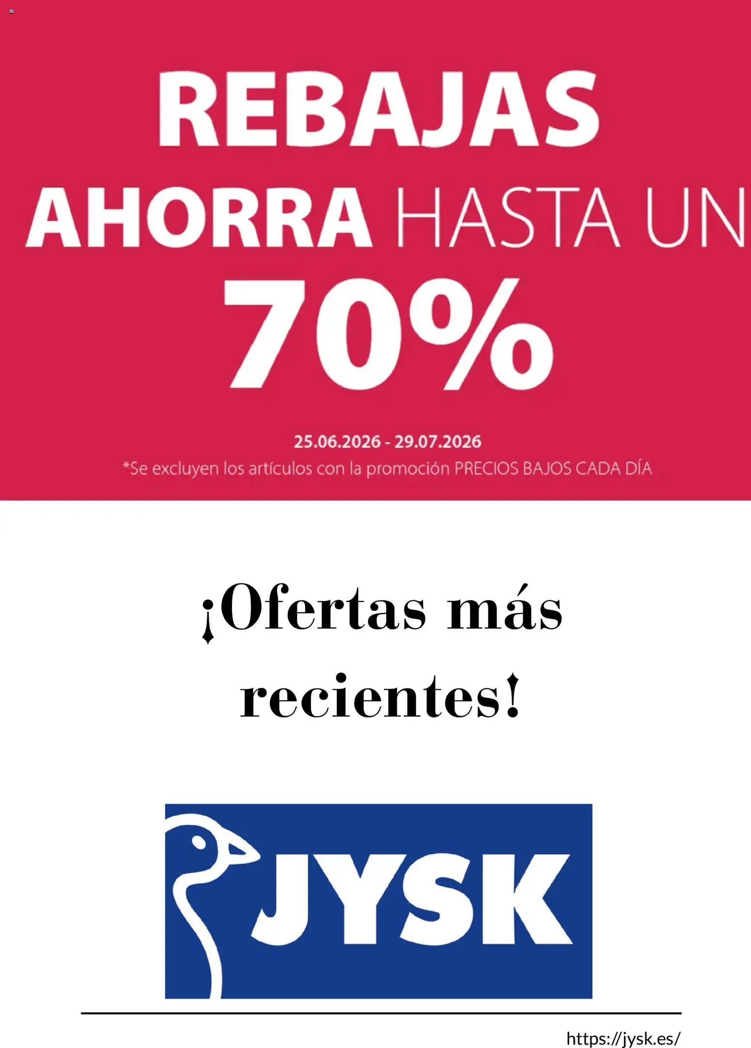 JYSK oferta desde 25/06/2026 JYSK Catálogo