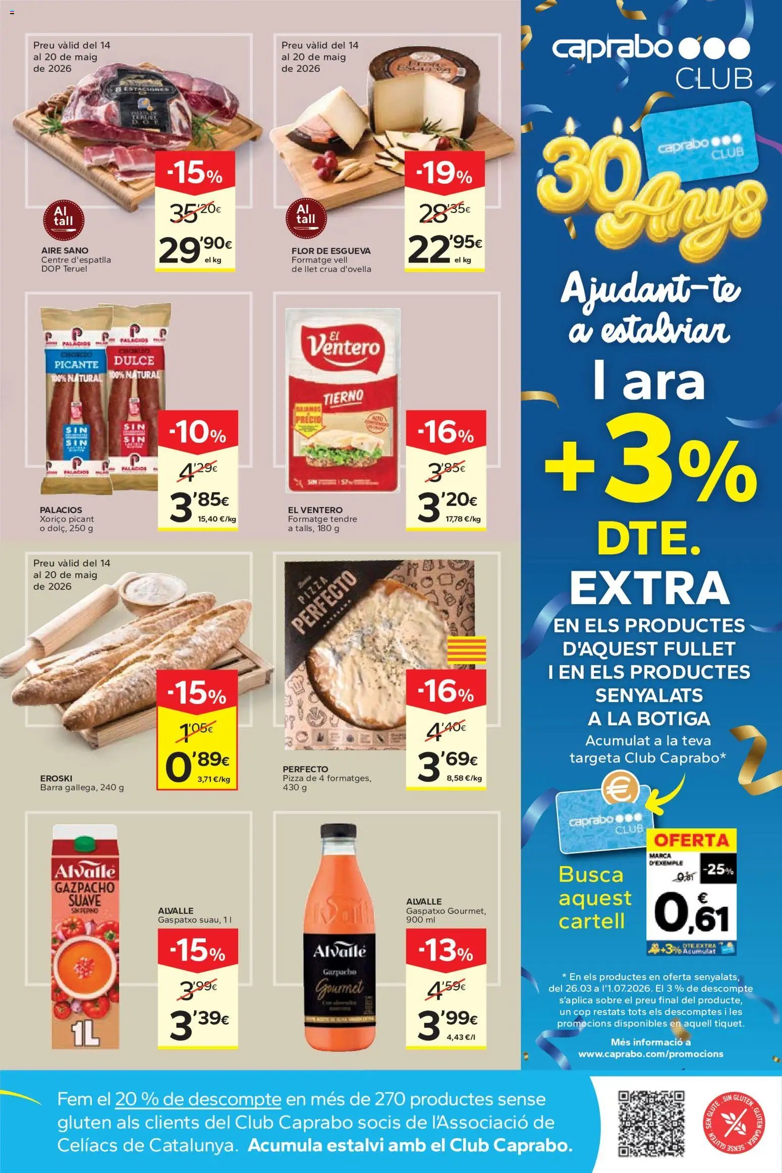 Caprabo oferta desde 14/05/2026 Caprabo Club 30 anys