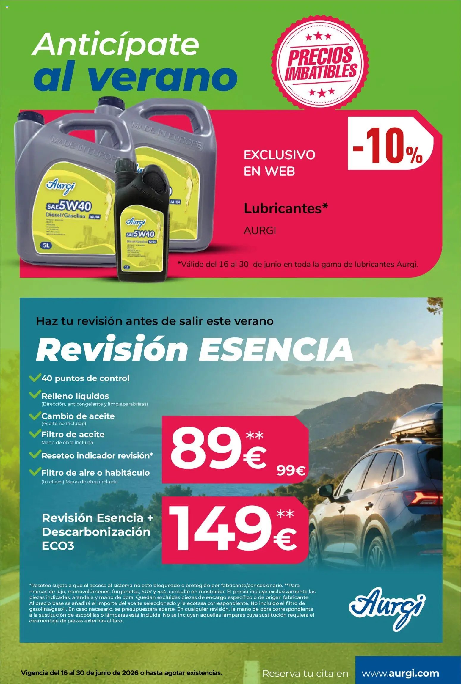 Aurgi oferta desde 16/06/2026 Aurgi Folleto