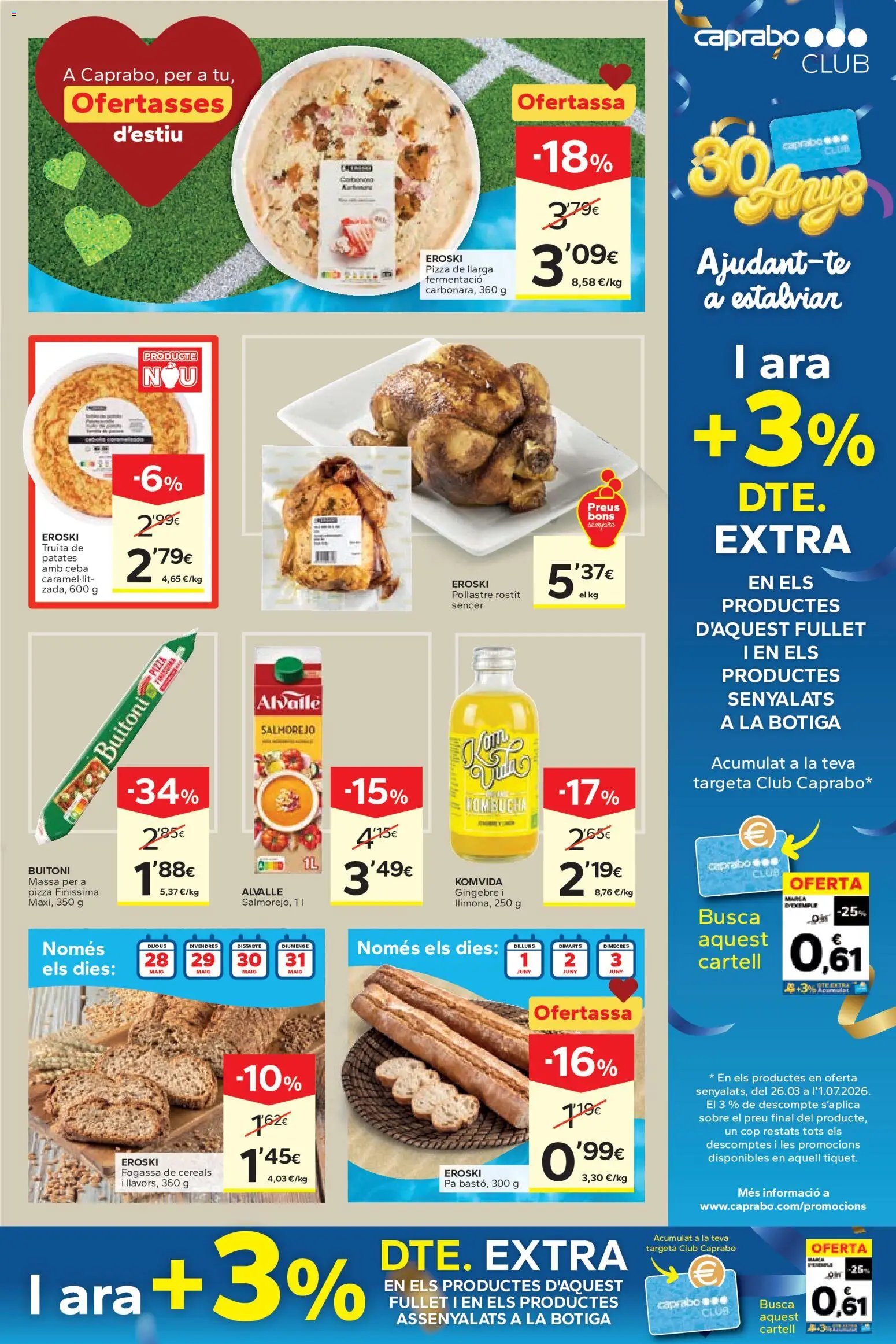 Caprabo oferta desde 28/05/2026 Caprabo Ofertasses d'estiu