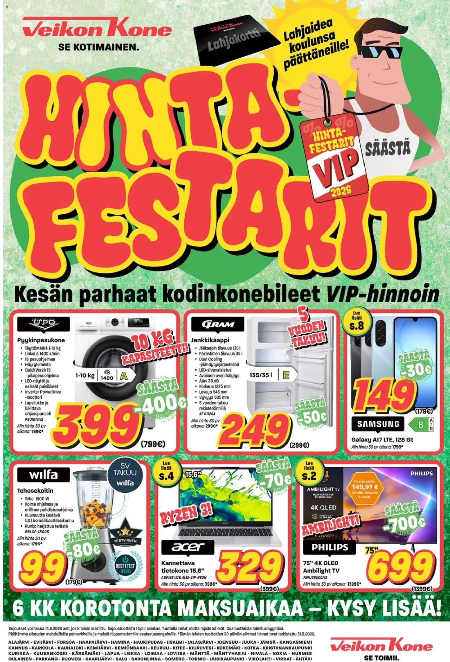 Veikon Kone tarjouslehti päivästä 01/06/2026 Veikon Kone tarjoukset