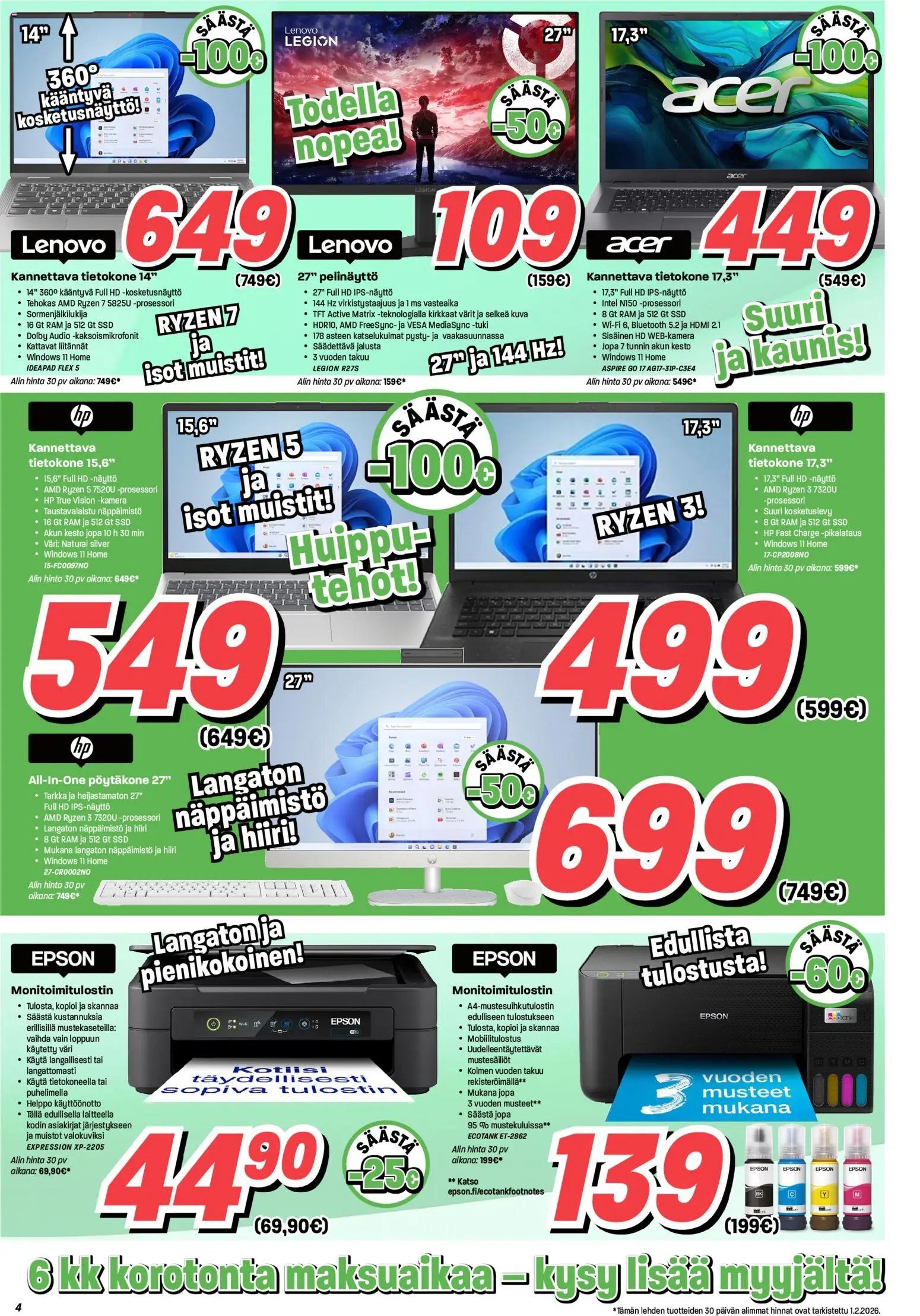 Veikon Kone tarjouslehti päivästä 02/02/2026 Tarjoukset