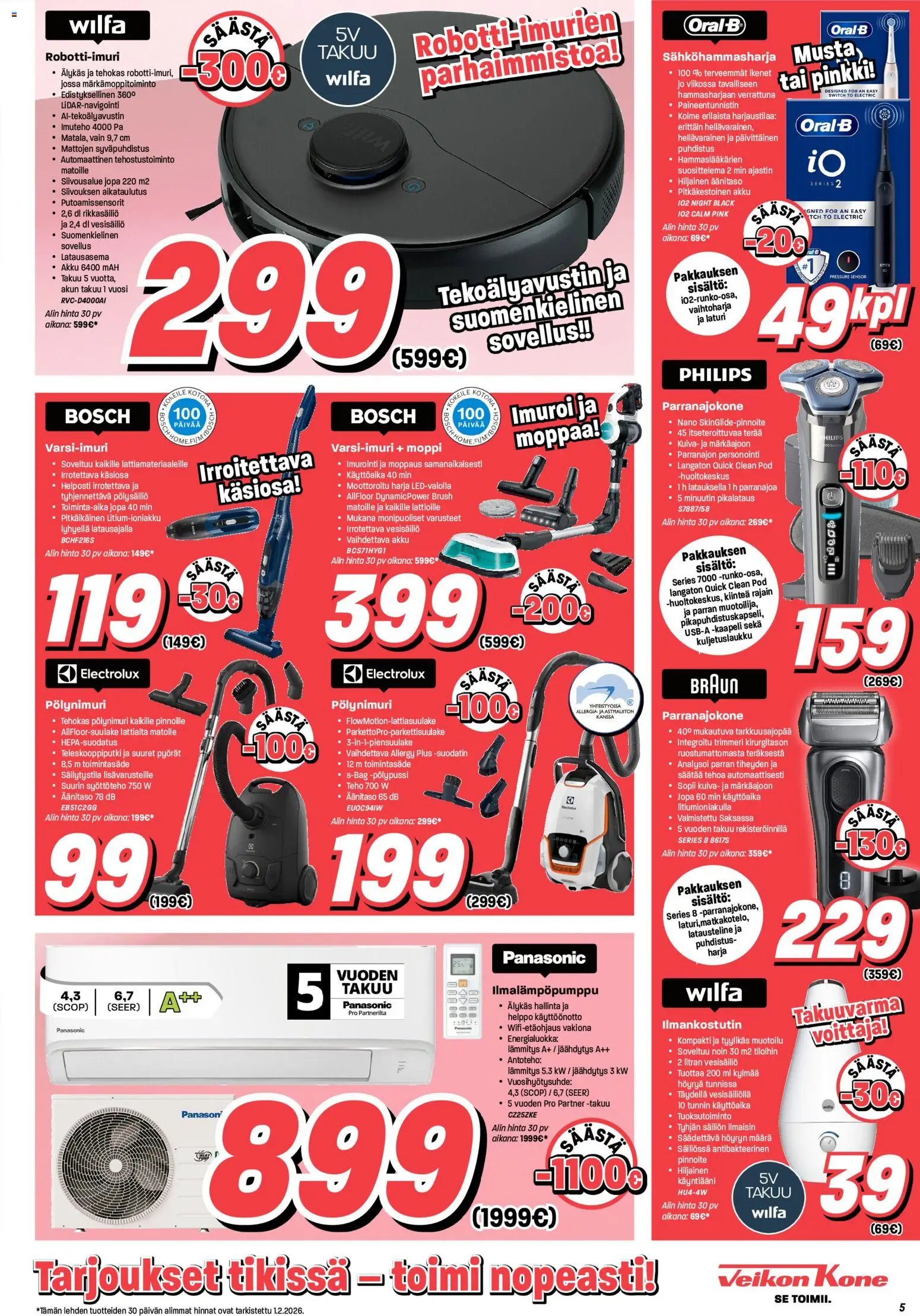 Veikon Kone tarjouslehti päivästä 02/02/2026 Tarjoukset