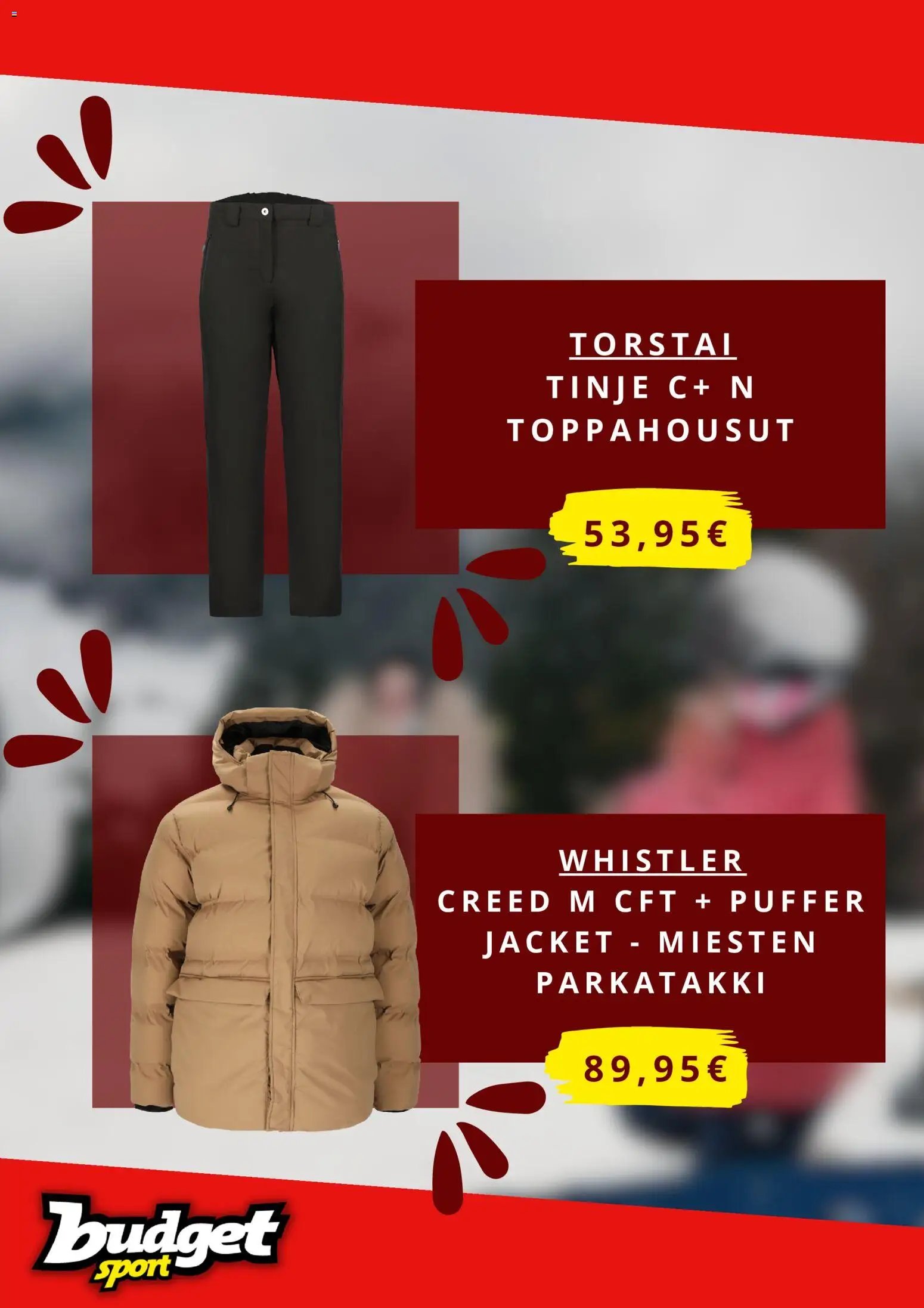 Budget Sport tarjouslehti päivästä 22/01/2026 Tarjoukset