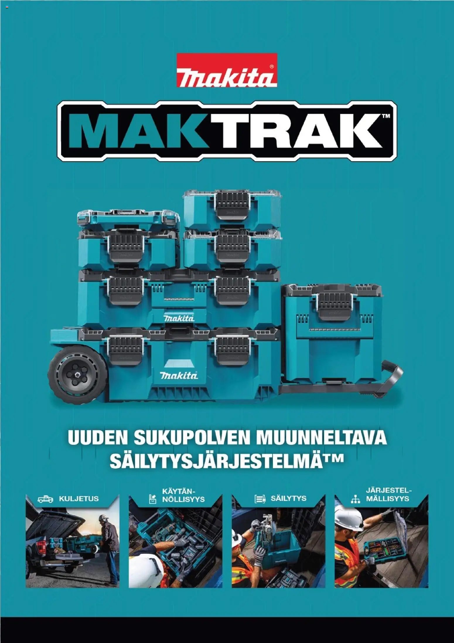 Makita tarjouslehti päivästä 27/10/2025 Maktrak säilytysjärjestelmä