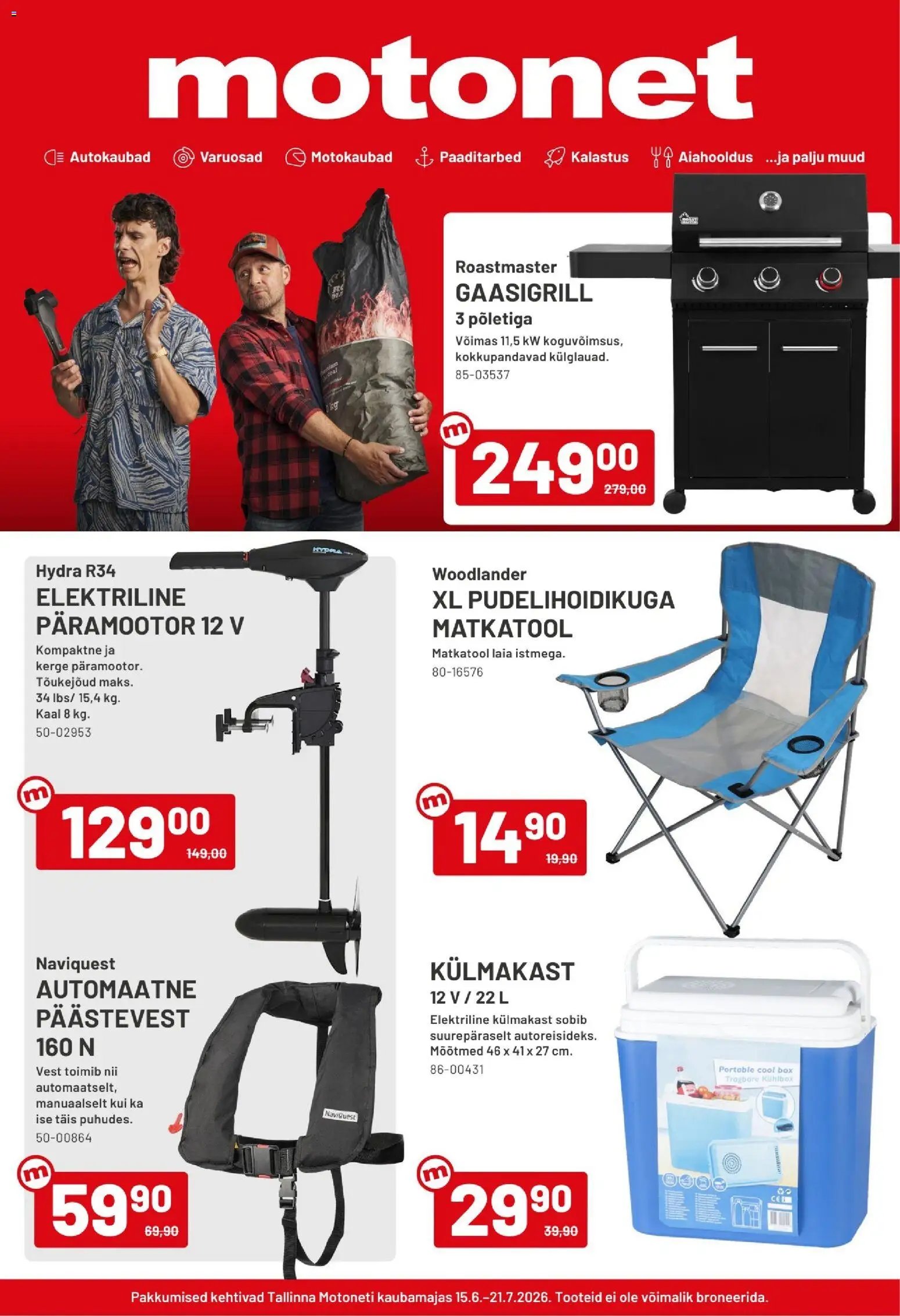 Motonet tarjouslehti päivästä 15/06/2026 Motonet tarjoukset