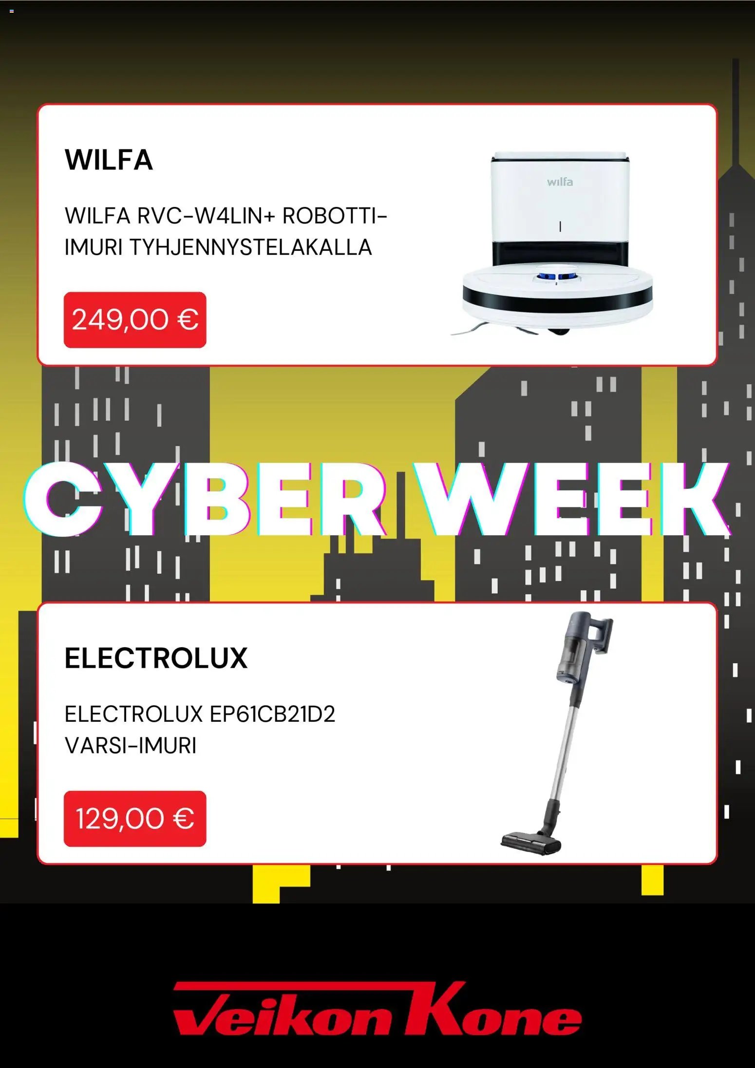 Veikon Kone tarjouslehti päivästä 01/12/2025 Cyber Monday