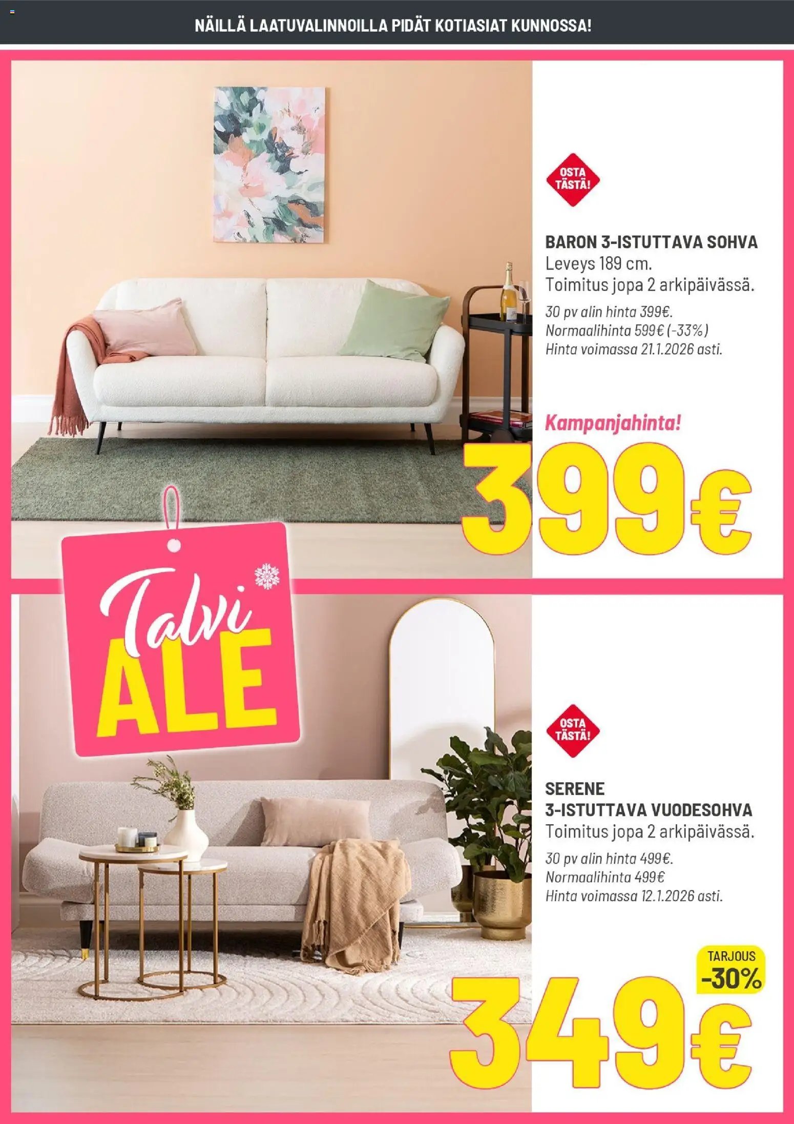 Masku tarjouslehti päivästä 05/01/2026 Tarjoukset