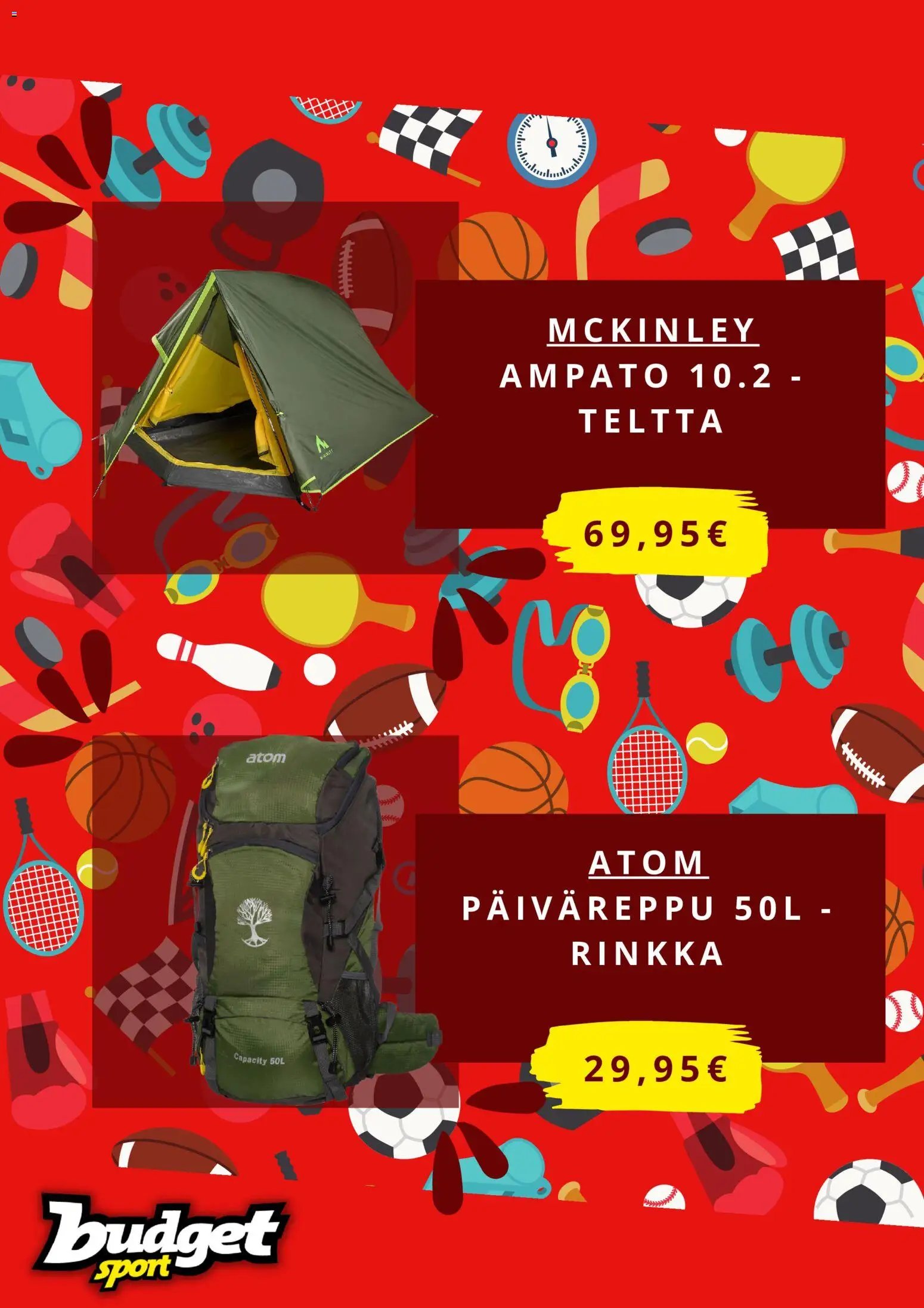 Budget Sport tarjouslehti päivästä 21/07/2026 Budget Sport tarjoukset