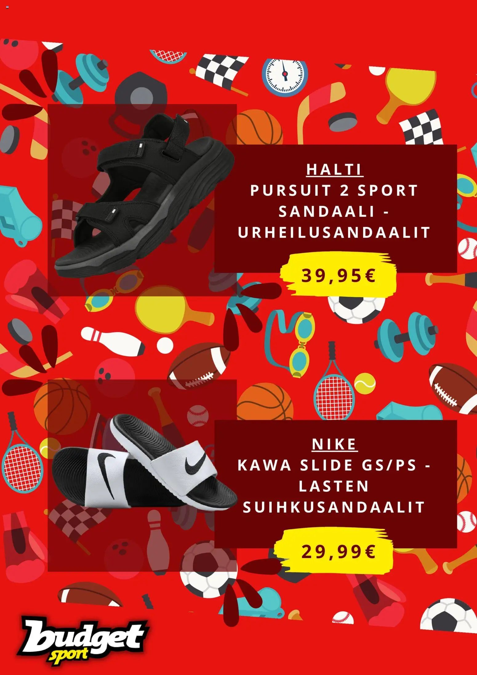 Budget Sport tarjouslehti päivästä 21/07/2026 Budget Sport tarjoukset
