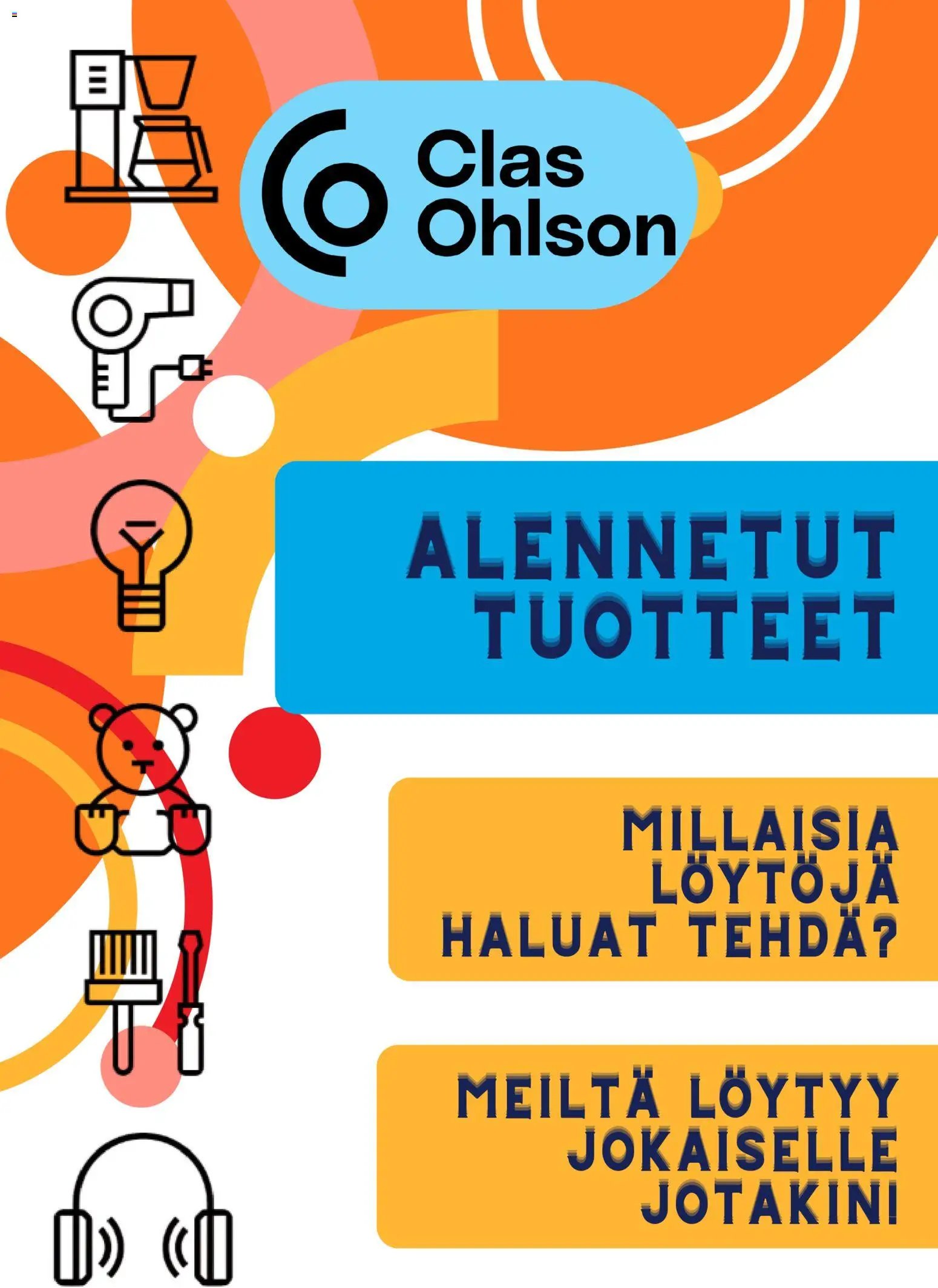 Clas Ohlson tarjouslehti päivästä 14/07/2026 Clas Ohlson tarjoukset